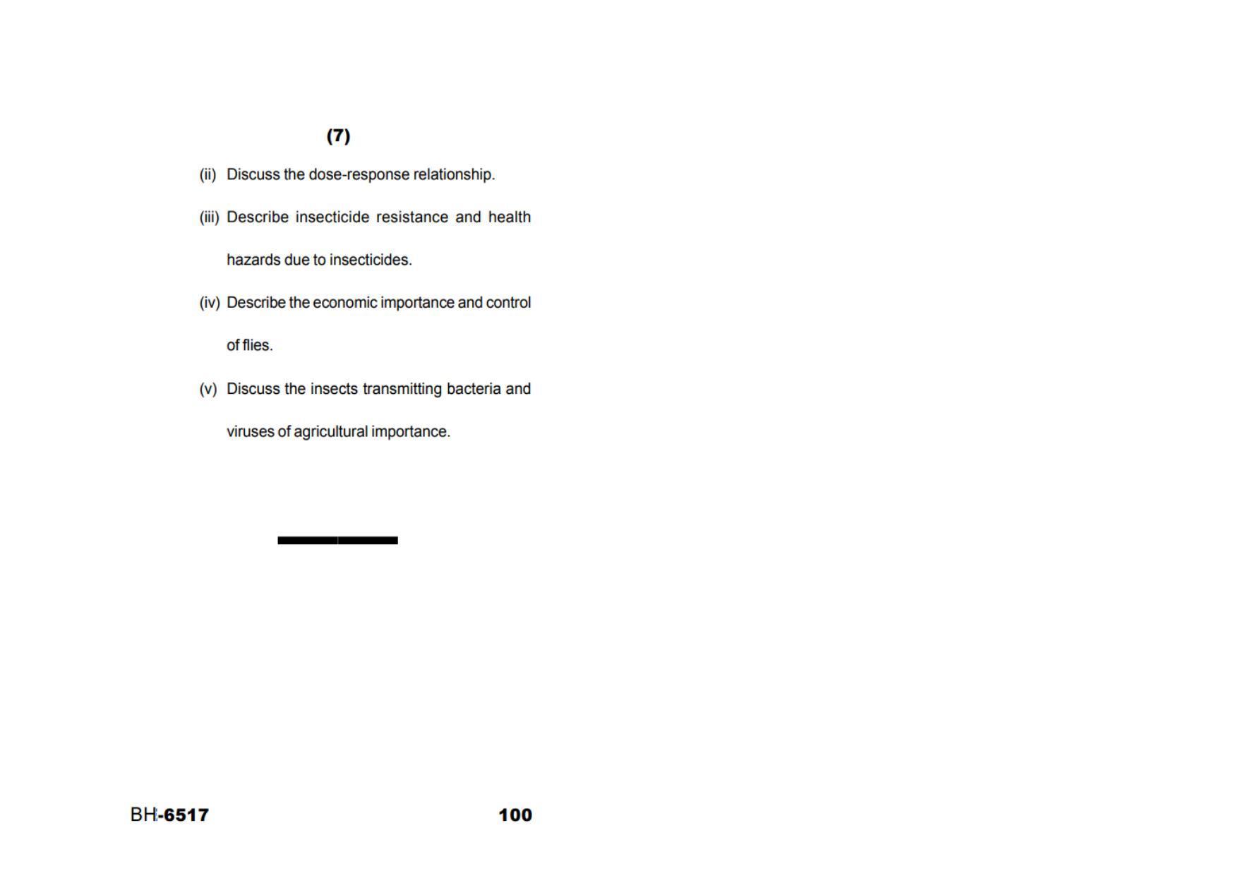 Sarguja University Question Paper - 2022 : M.Sc.In Zoology (First Sem.)Emtomology-Insept Physiology Toxicology & Vector Biology Y Paper 1 - Page 4