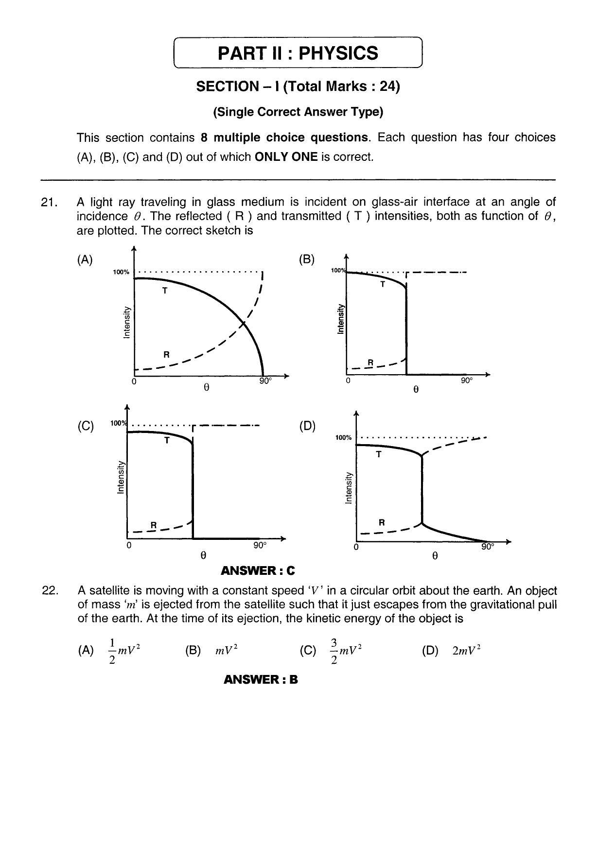 JEE 2011 Paper II Question Paper - Page 8