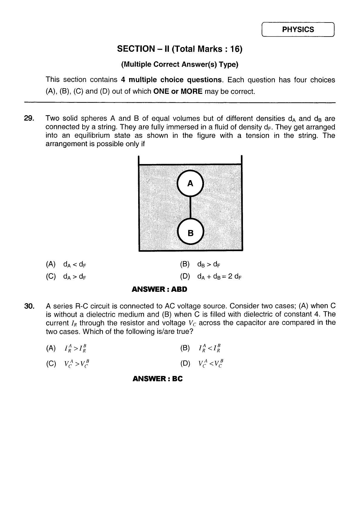 JEE 2011 Paper II Question Paper - Page 13