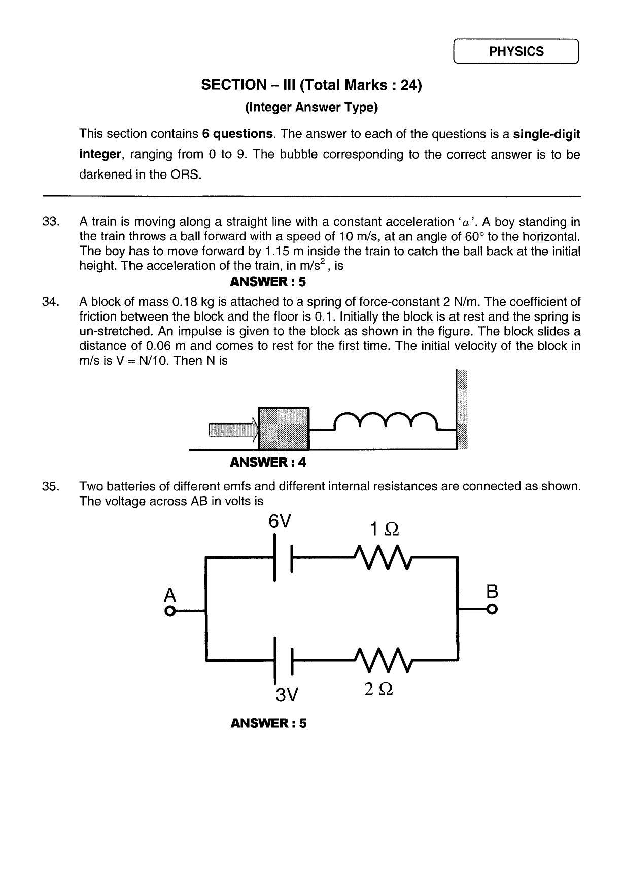 JEE 2011 Paper II Question Paper - Page 15
