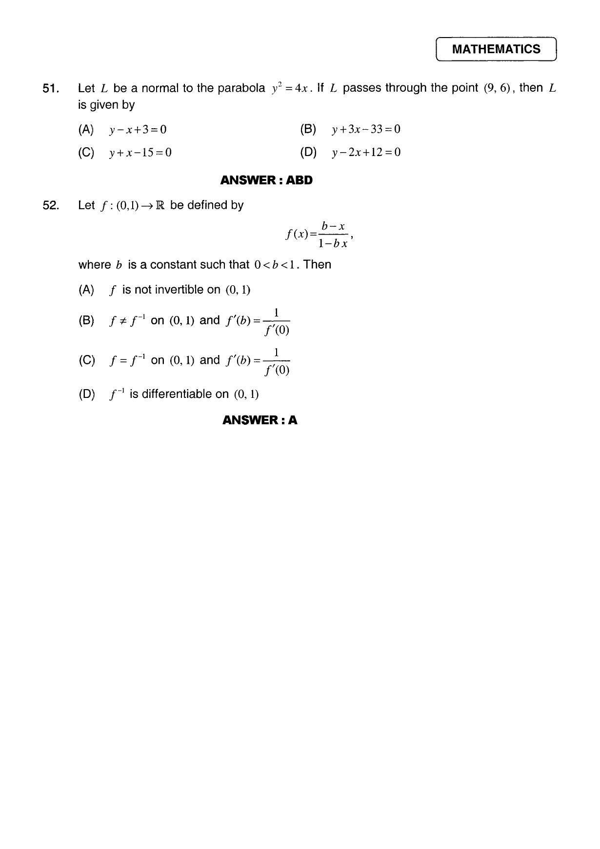 JEE 2011 Paper II Question Paper - Page 22