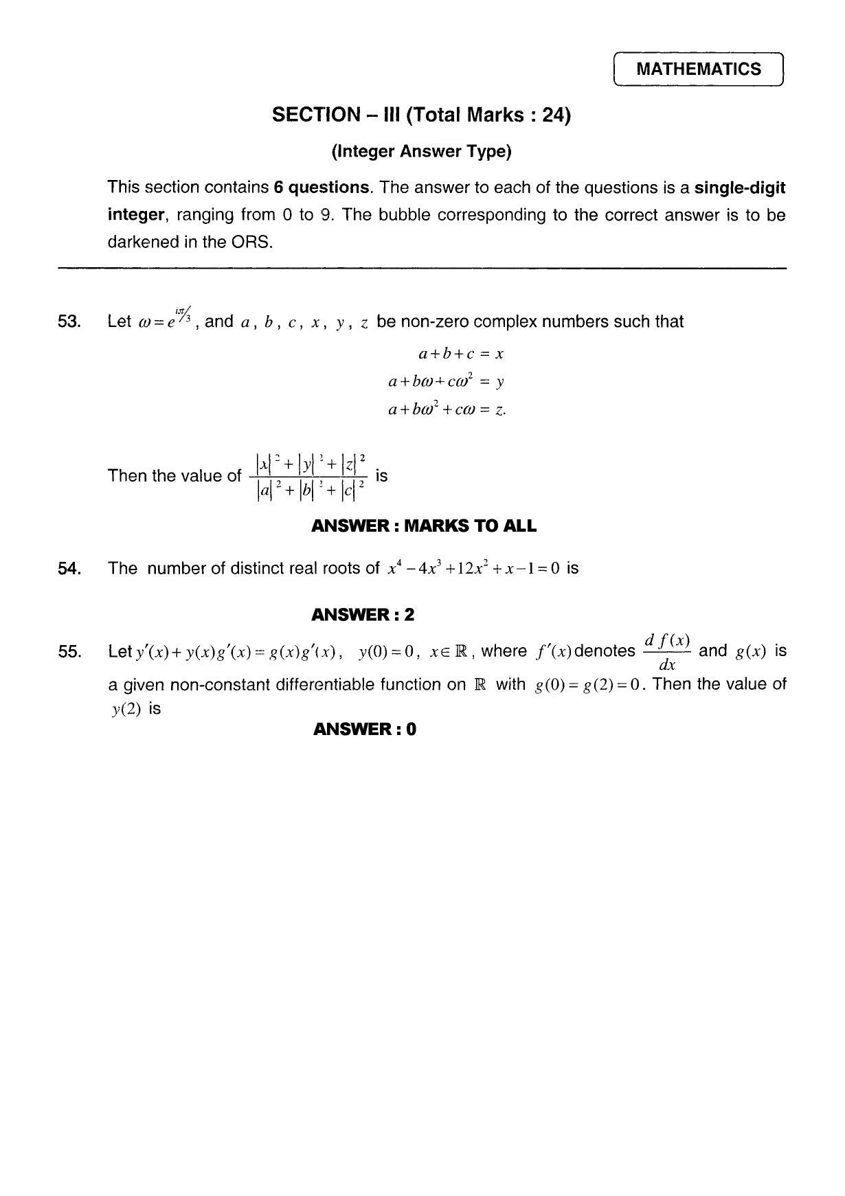 JEE 2011 Paper II Question Paper - Page 23