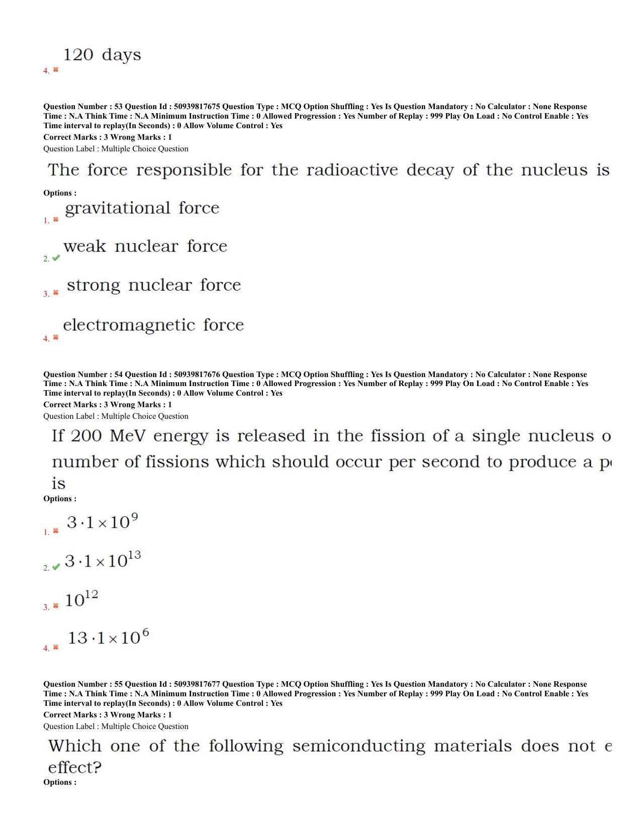 BHU RET Physics 2020 Question Paper - Page 24