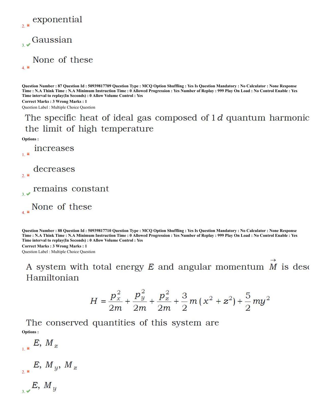 BHU RET Physics 2020 Question Paper - Page 38