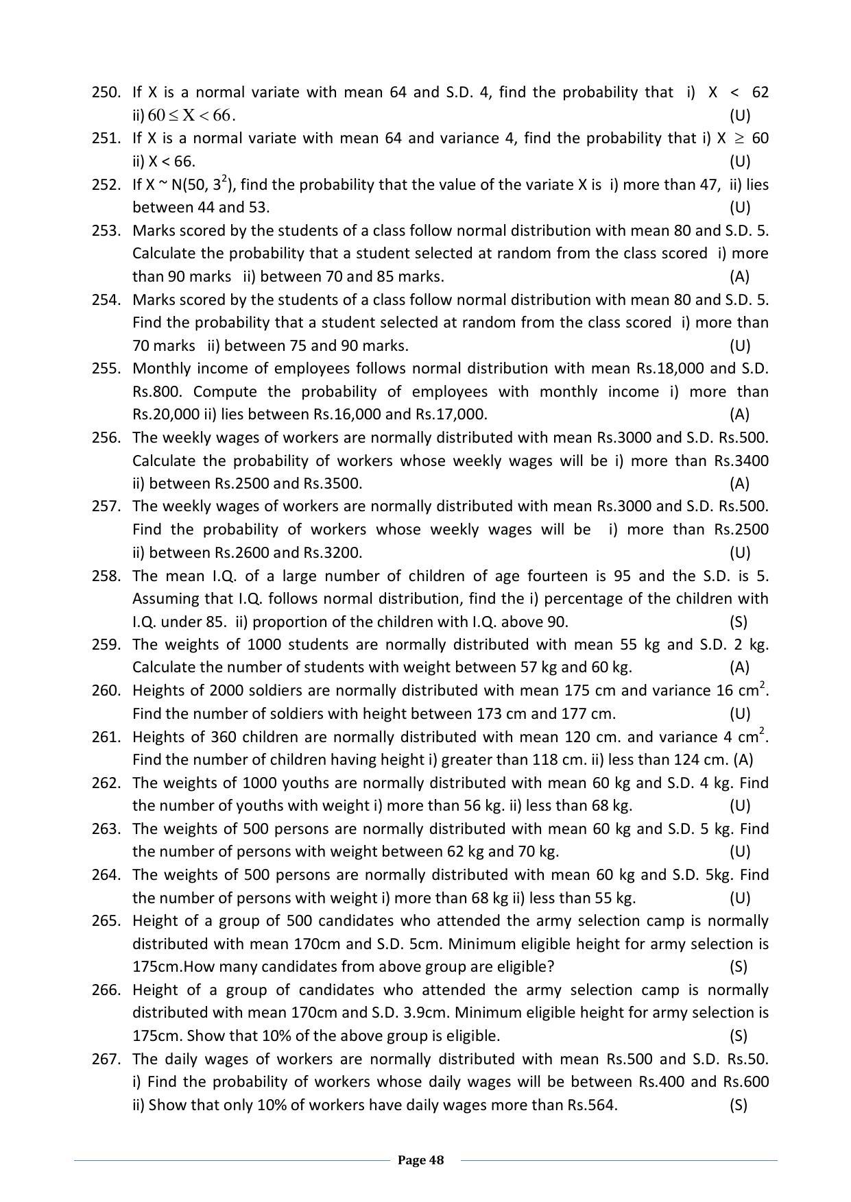 Karnataka 2nd PUC Question Bank for Statistics - Page 48