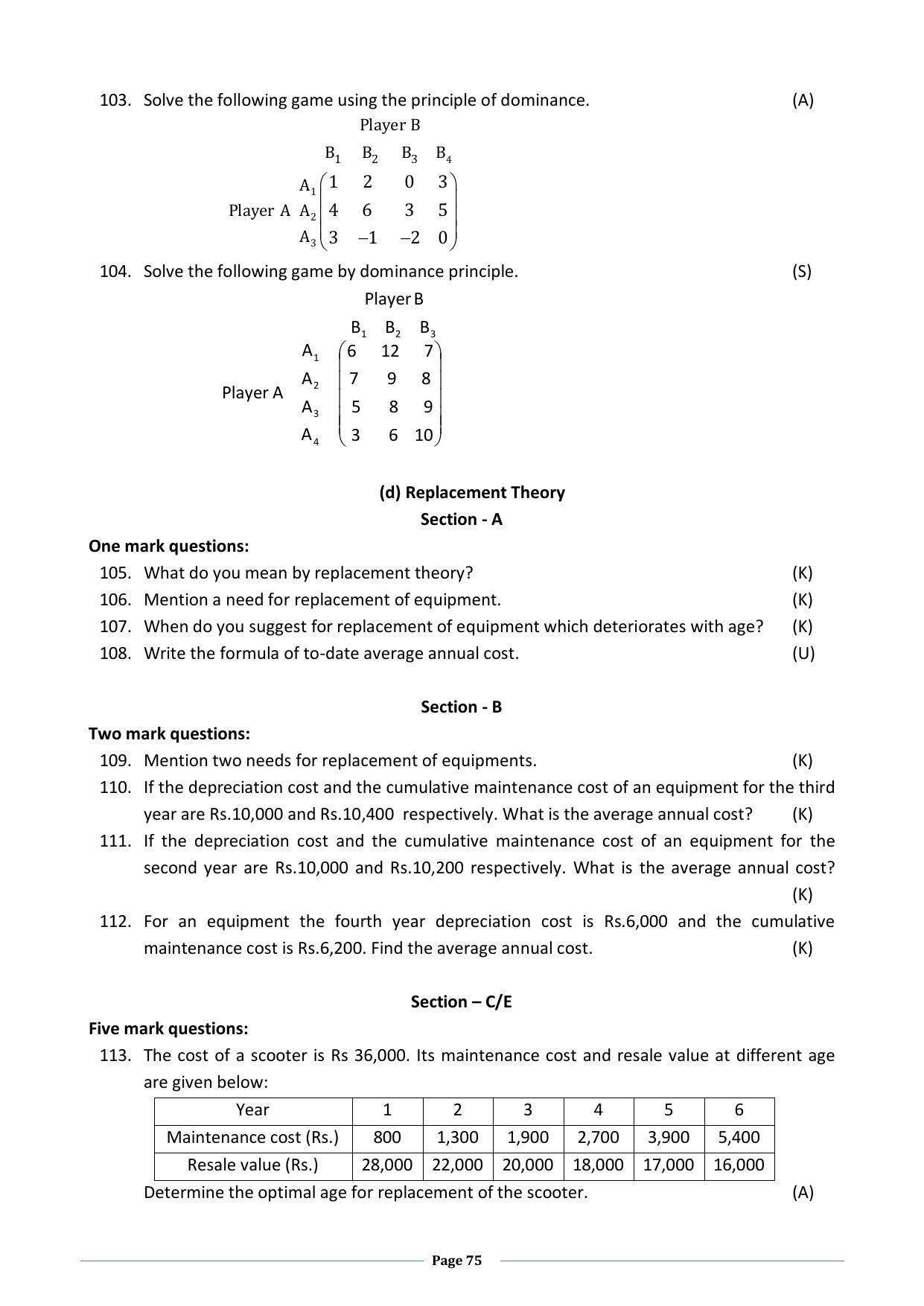 Karnataka 2nd PUC Question Bank for Statistics - Page 75