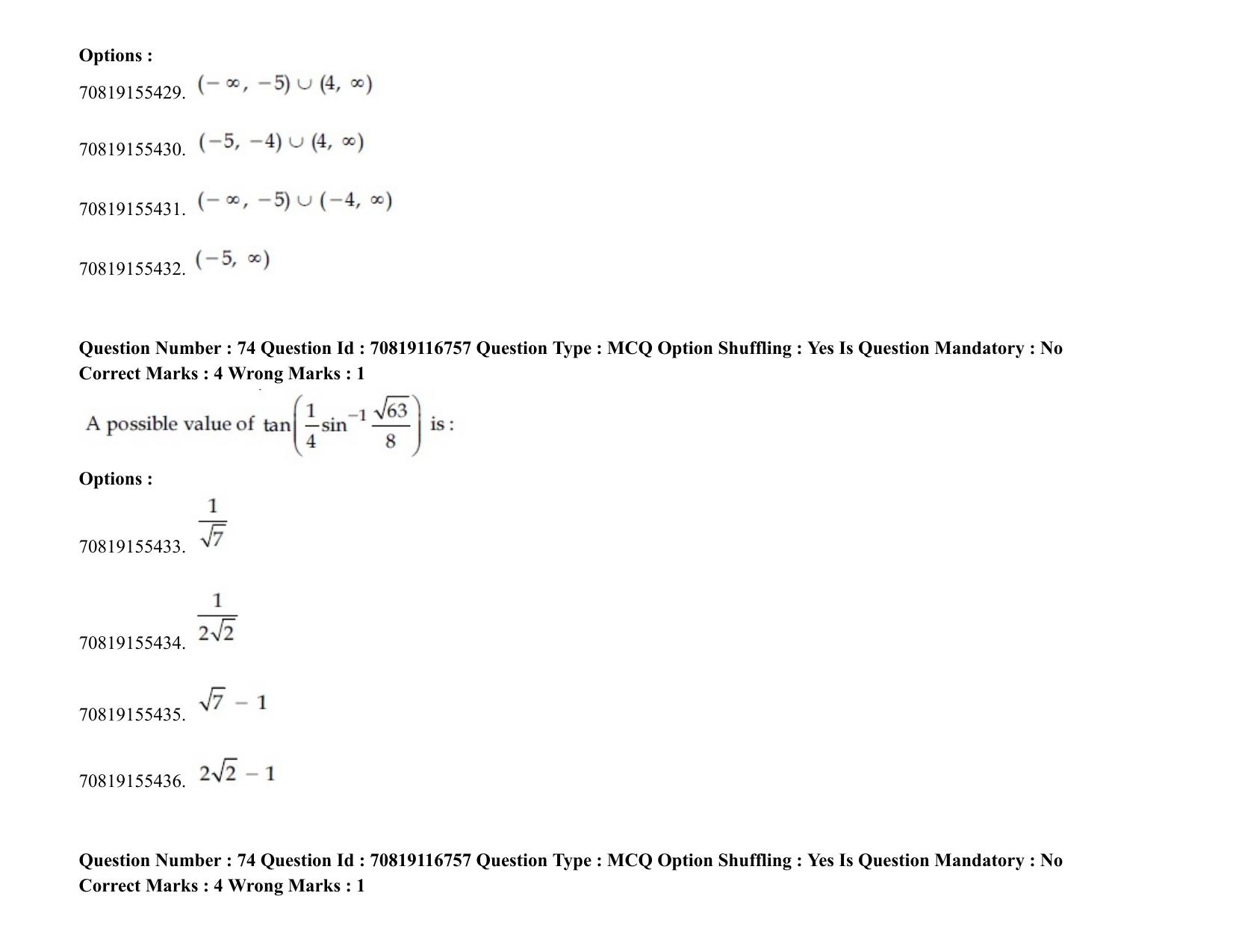 JEE Mains 2021: BTech EG (Shift 2) 24-02-2021 Question Paper - Page 91