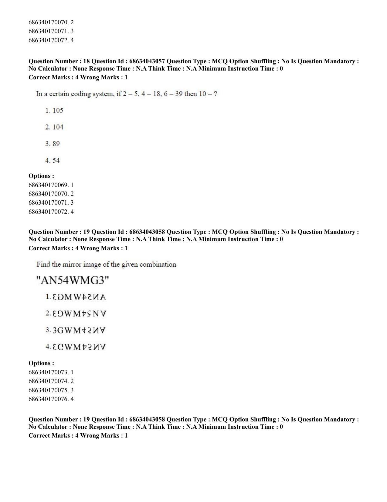 CUET PG 2023: MTQP09 – Nanoelectronics/Material Sciencs (Eng) Shift 3 (30-06-2023) Question Paper - Page 19