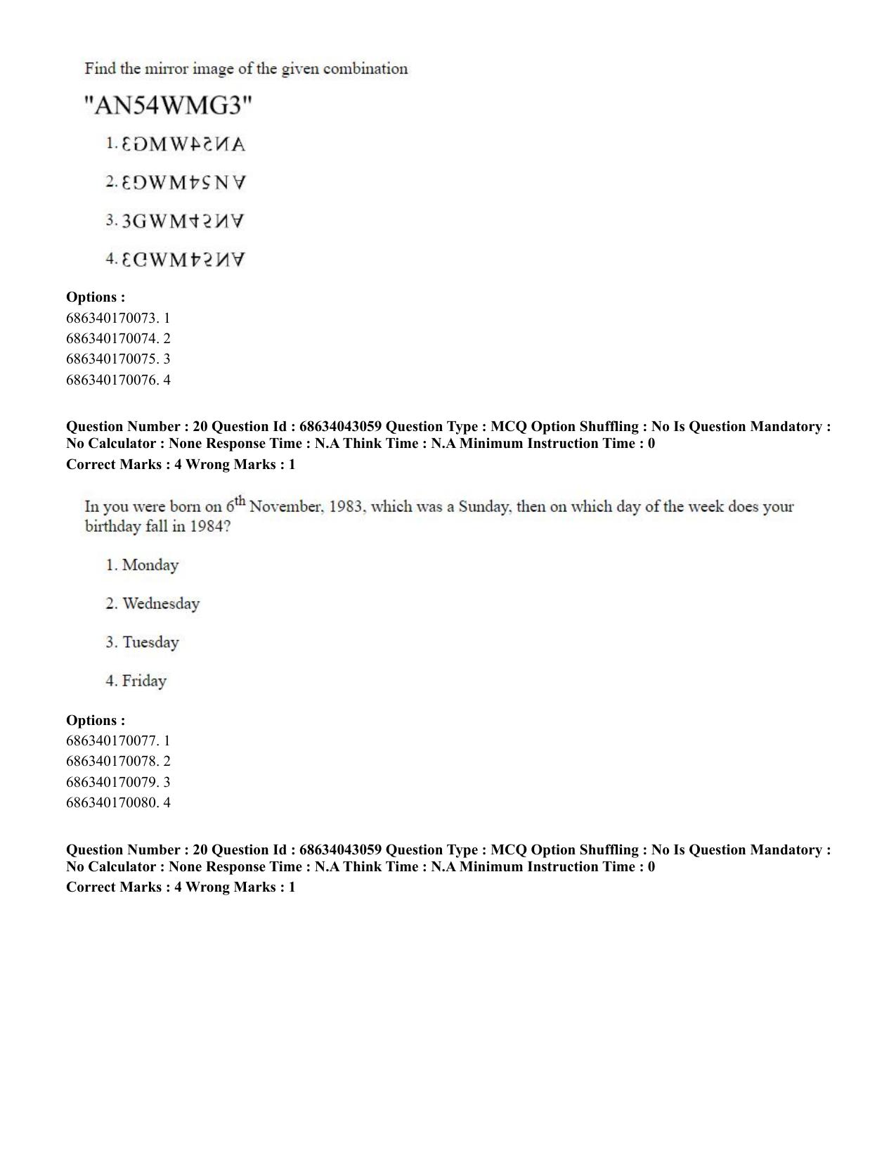 CUET PG 2023: MTQP09 – Nanoelectronics/Material Sciencs (Eng) Shift 3 (30-06-2023) Question Paper - Page 20