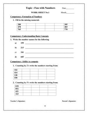 Worksheet for Class 3 Mathematics Assignment 29