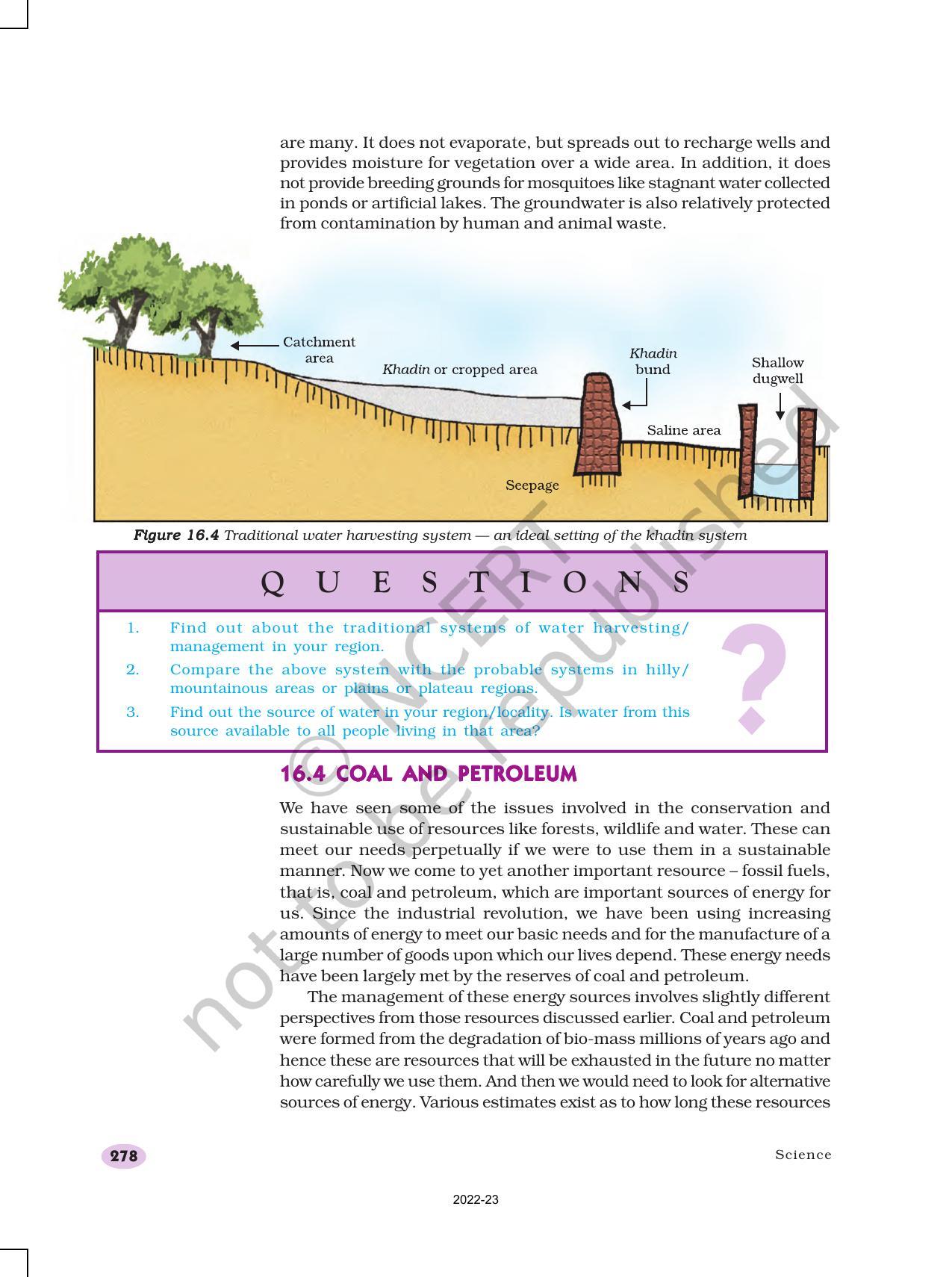 NCERT Book for Class 10 Science Chapter 16 Management of Natural Resources - Page 13