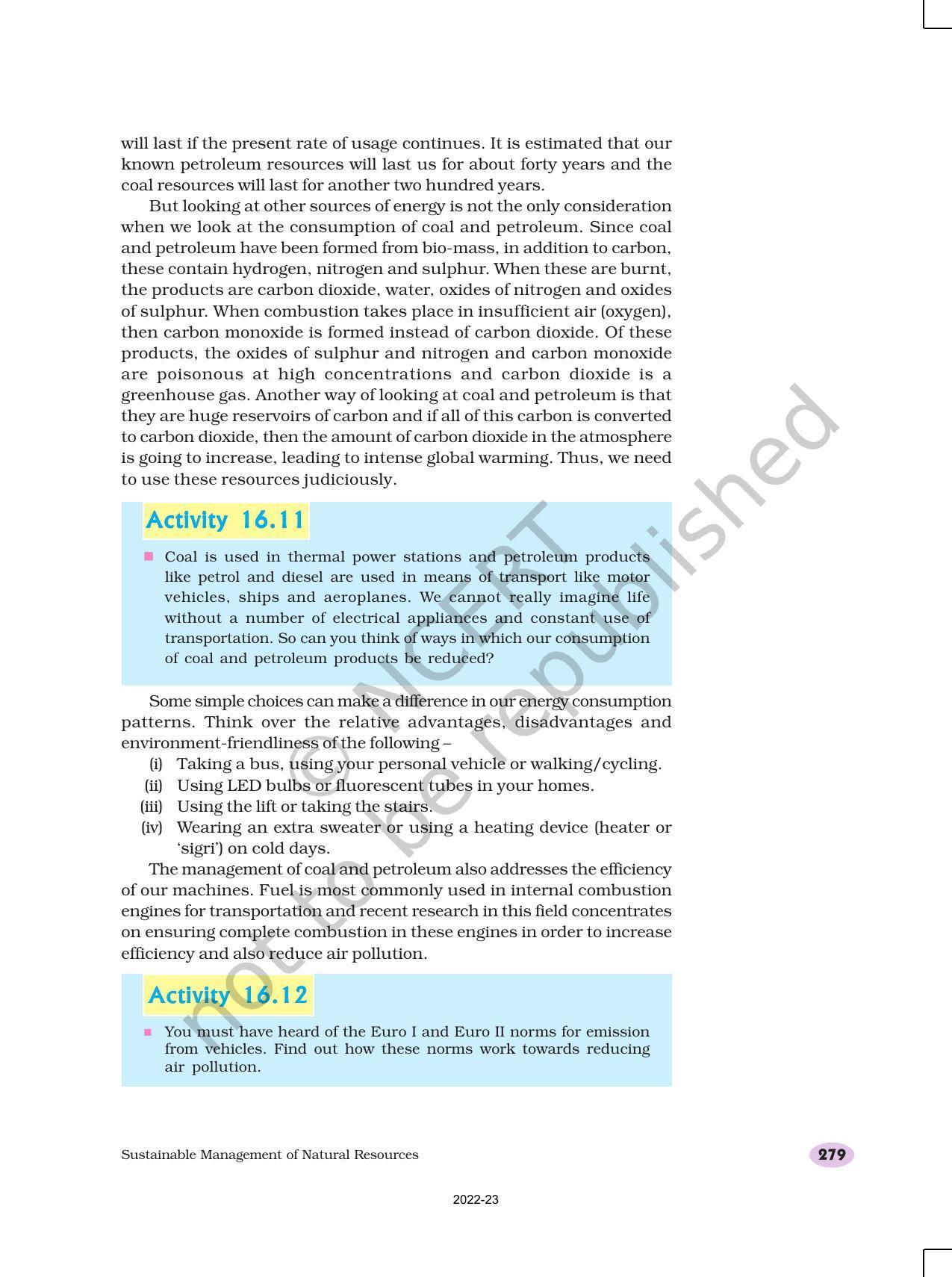 NCERT Book for Class 10 Science Chapter 16 Management of Natural Resources - Page 14