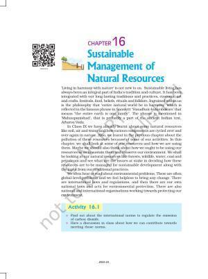 NCERT Book for Class 10 Science Chapter 16 Management of Natural Resources