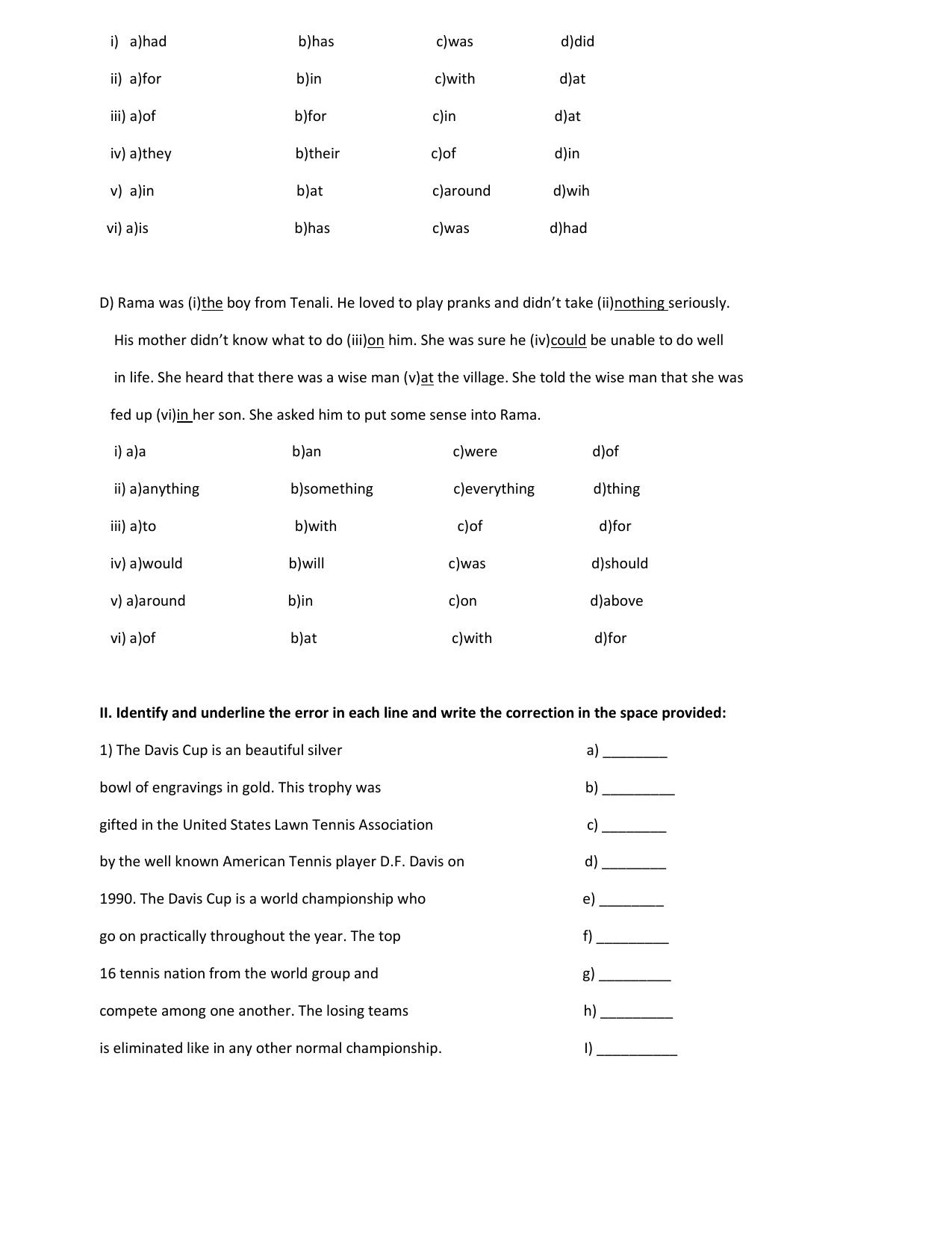 CBSE Worksheets for Class 8 English Assignment 57 - Page 2