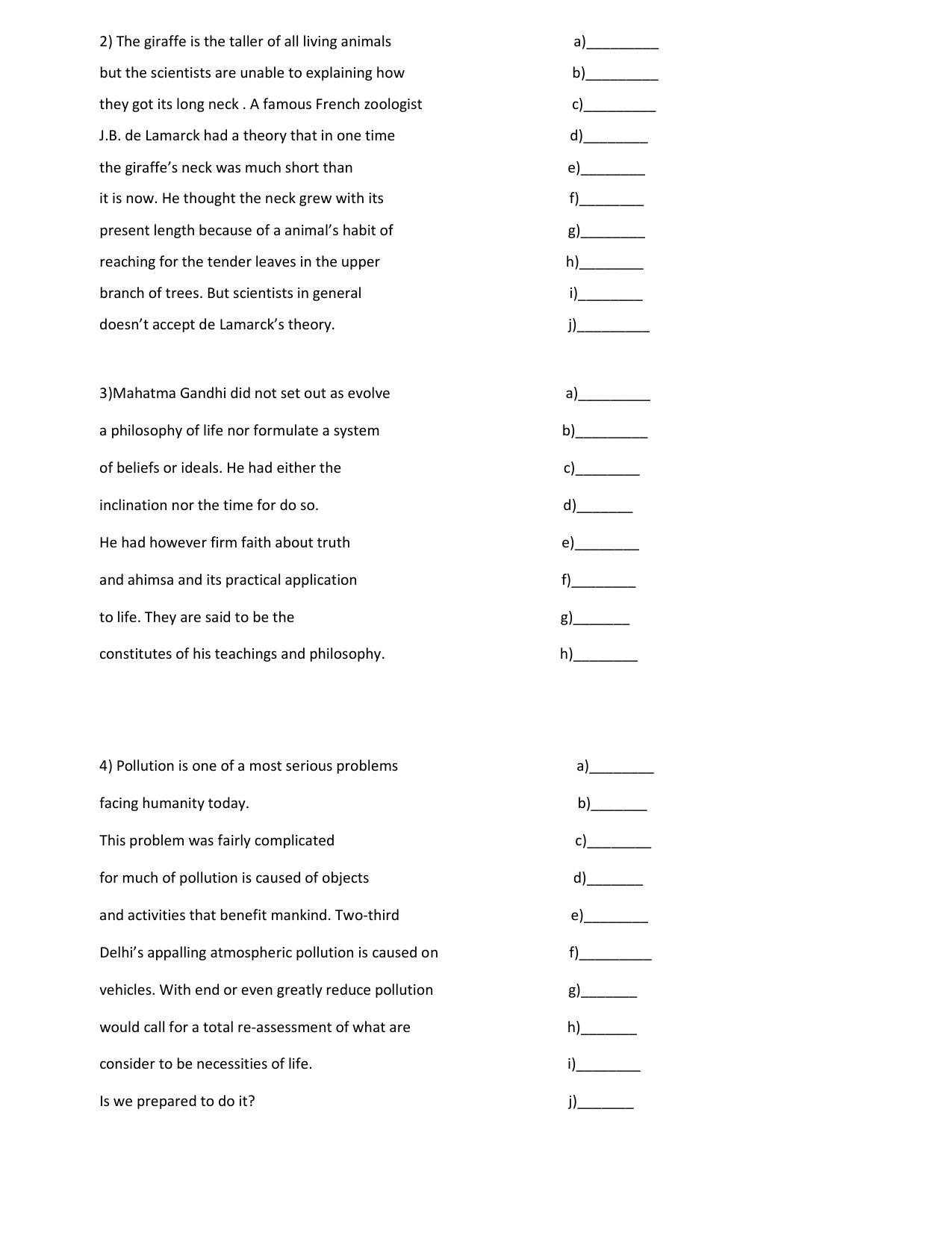 CBSE Worksheets for Class 8 English Assignment 57 - Page 3