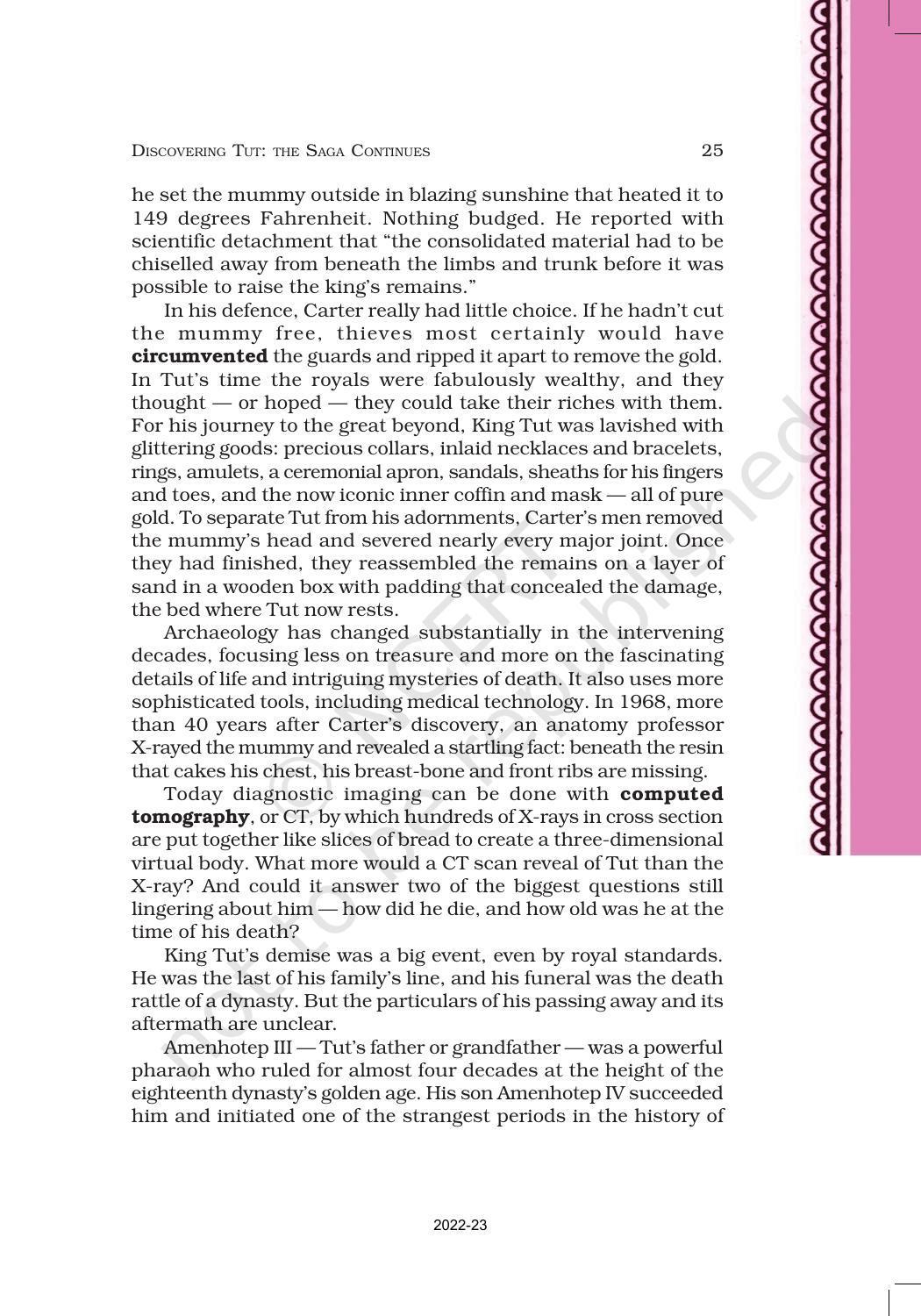 NCERT Book for Class 11 English Hornbill Chapter 3 Discovering Tut: The Saga Continues - Page 4