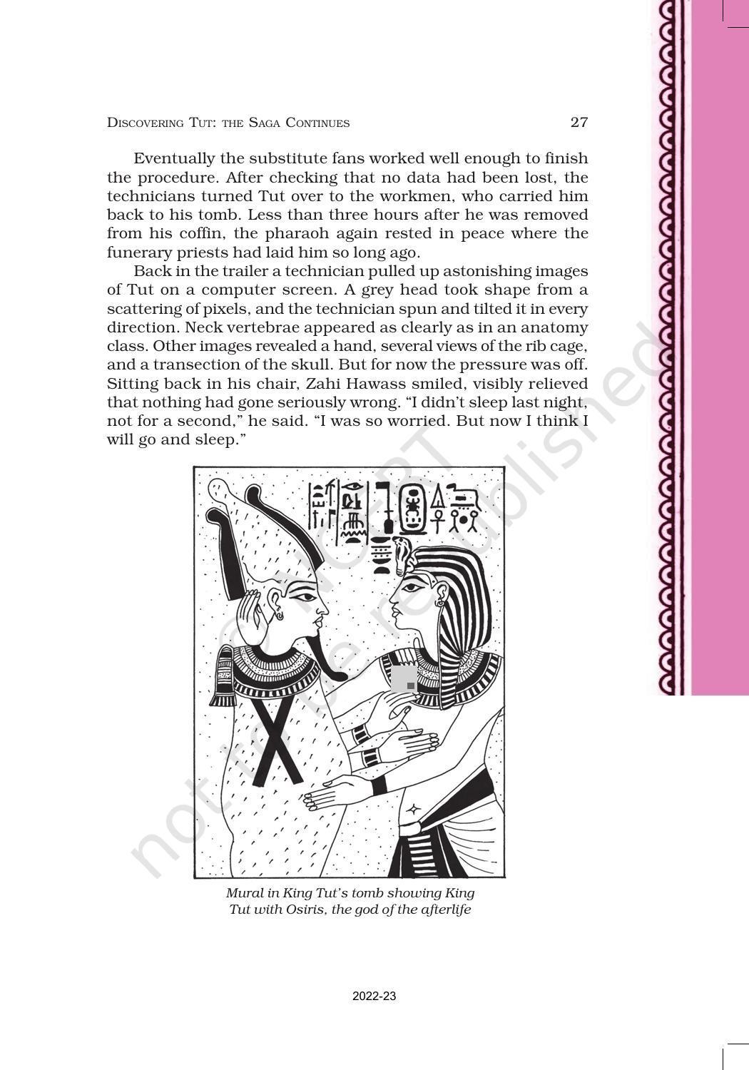 NCERT Book for Class 11 English Hornbill Chapter 3 Discovering Tut: The Saga Continues - Page 6