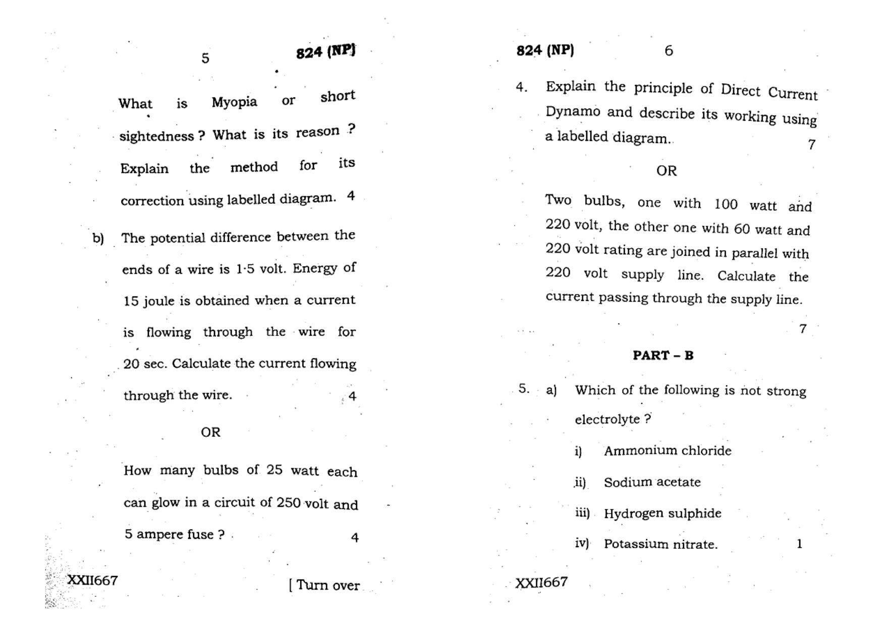UP Board Previous Year Question Paper Class 10 Science (824 NP) – 2020 - Page 9