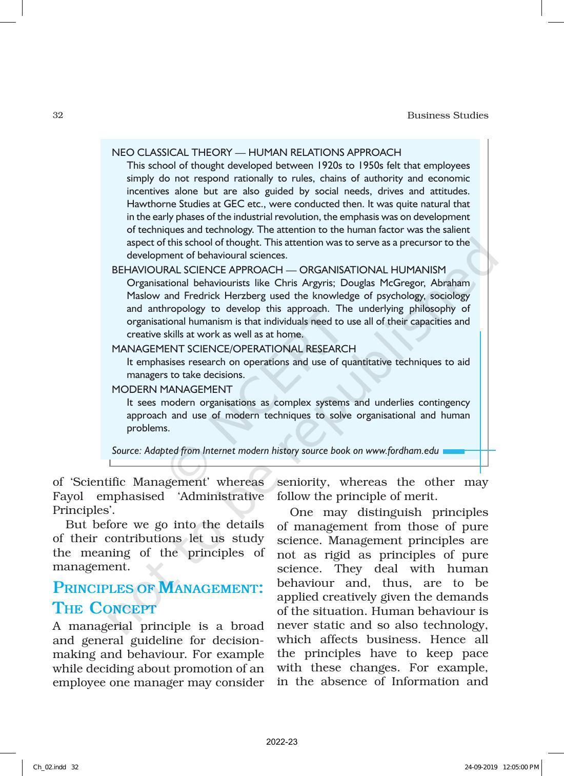 NCERT Book for Class 12 Business Studies Chapter 2 Principles of Management - Page 3