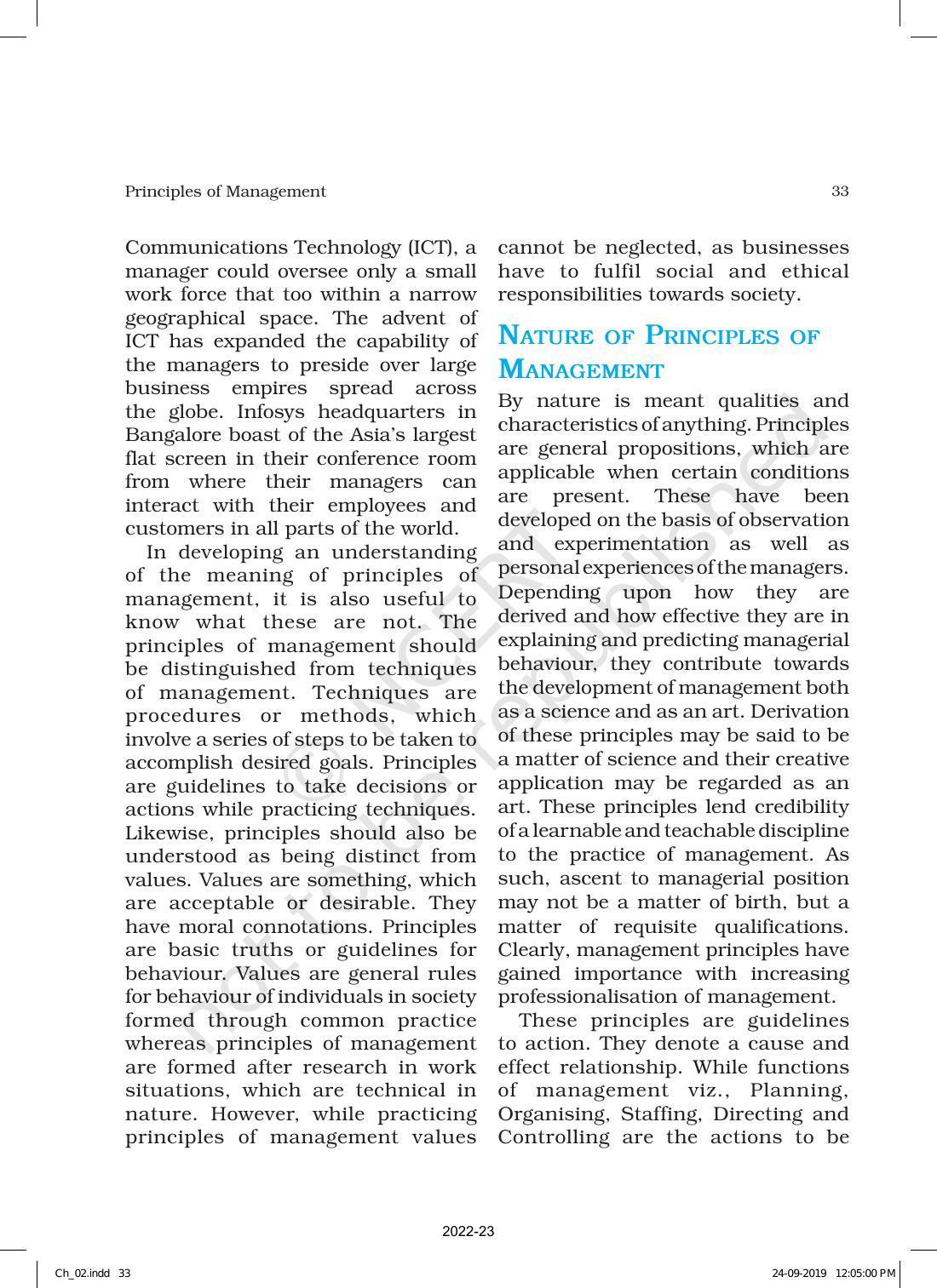 NCERT Book for Class 12 Business Studies Chapter 2 Principles of Management - Page 4