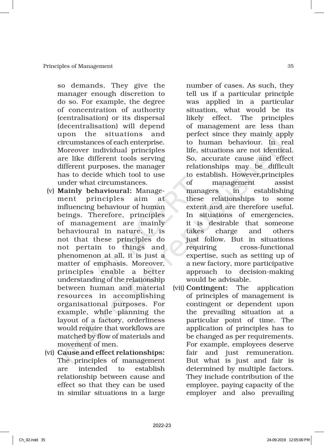 NCERT Book for Class 12 Business Studies Chapter 2 Principles of Management - Page 6