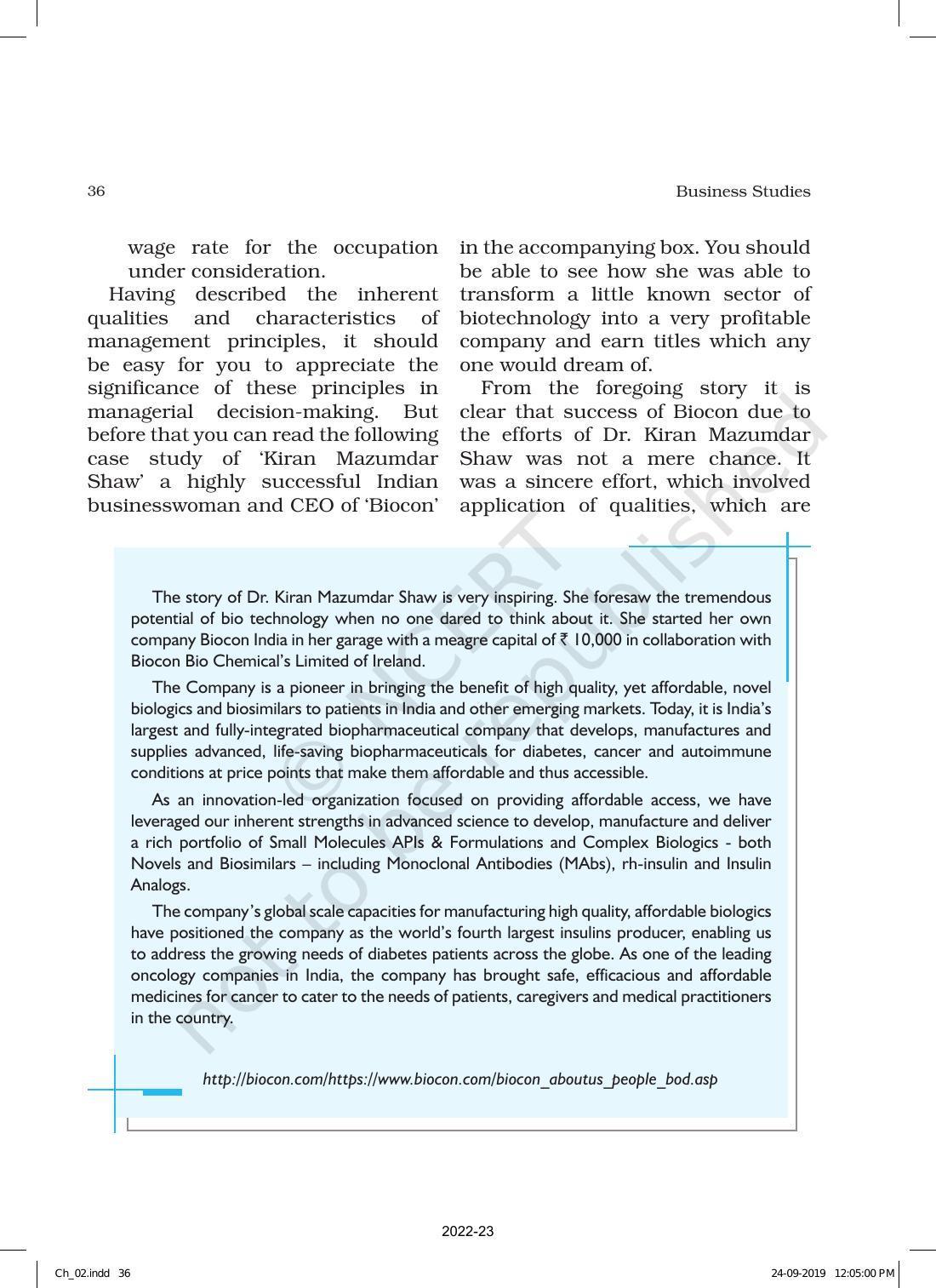 NCERT Book for Class 12 Business Studies Chapter 2 Principles of Management - Page 7