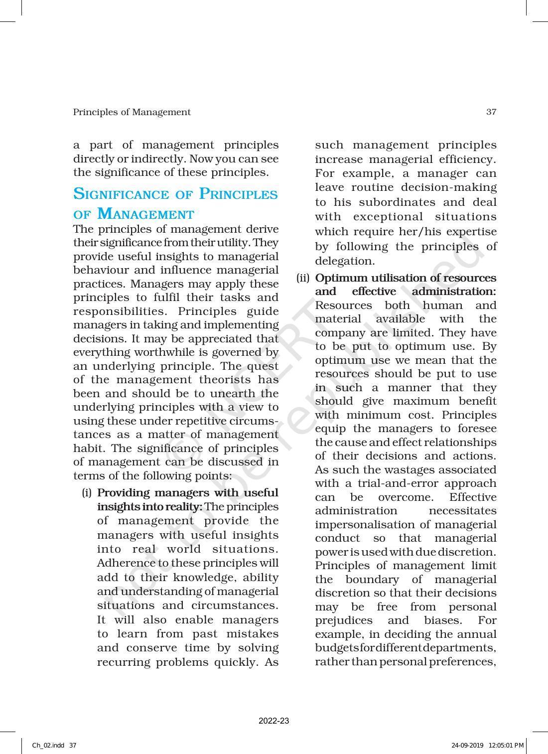 NCERT Book for Class 12 Business Studies Chapter 2 Principles of Management - Page 8