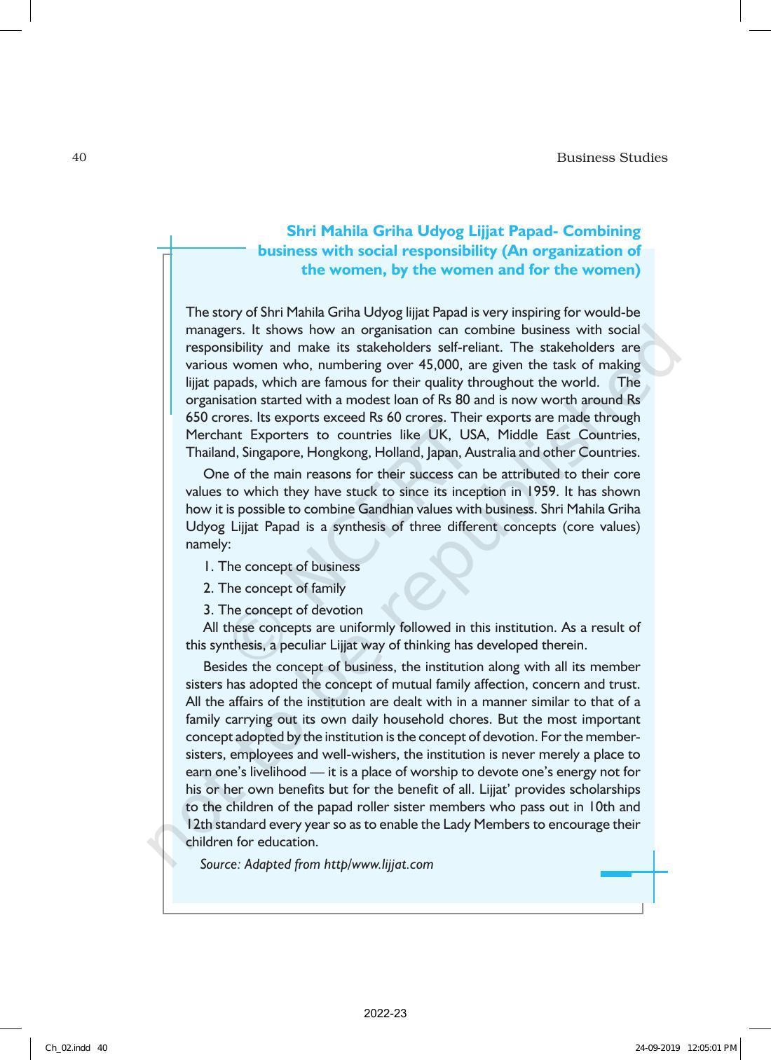 NCERT Book for Class 12 Business Studies Chapter 2 Principles of Management - Page 11