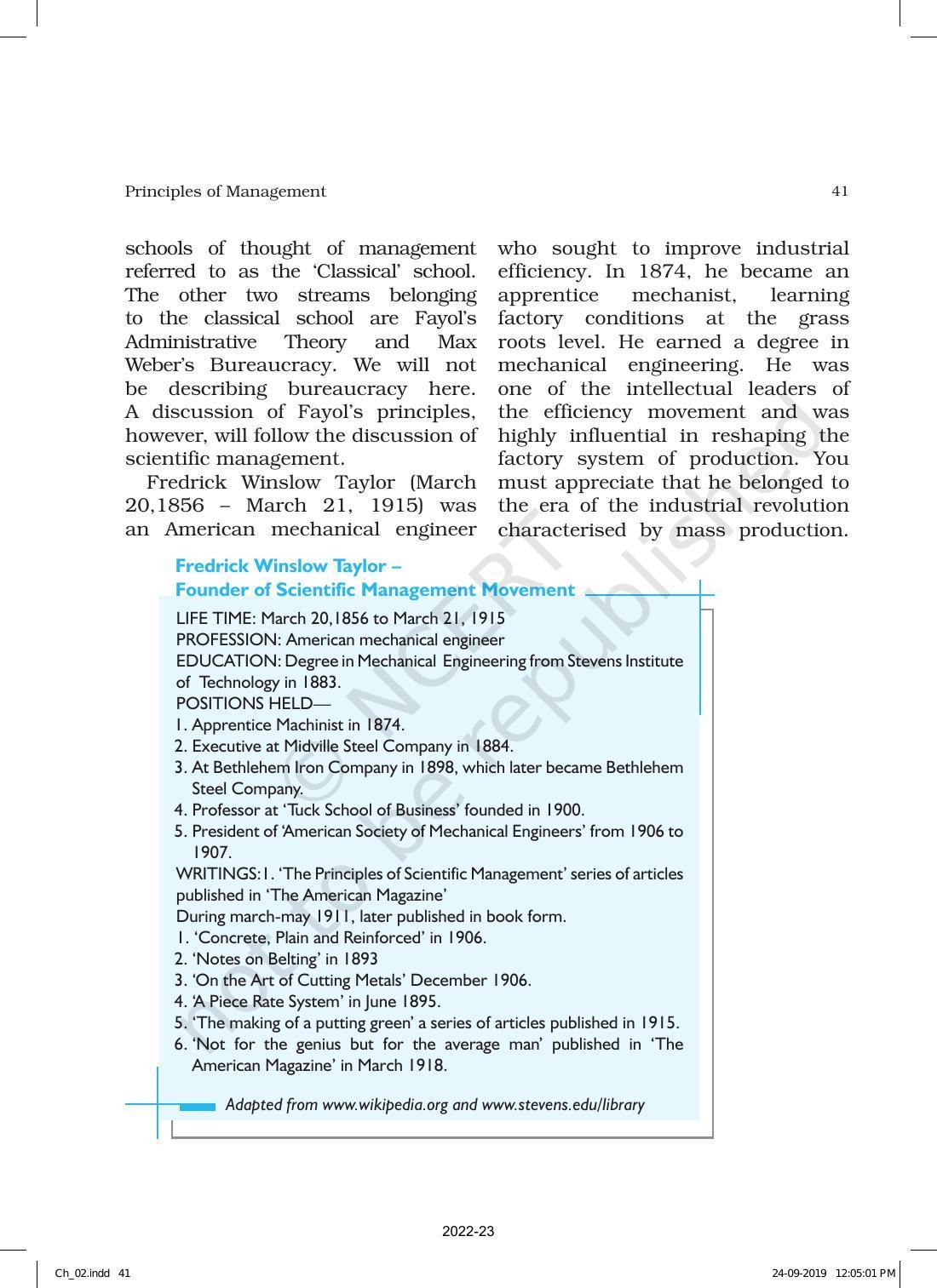 NCERT Book for Class 12 Business Studies Chapter 2 Principles of Management - Page 12