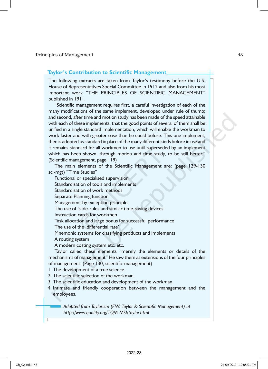 NCERT Book for Class 12 Business Studies Chapter 2 Principles of Management - Page 14