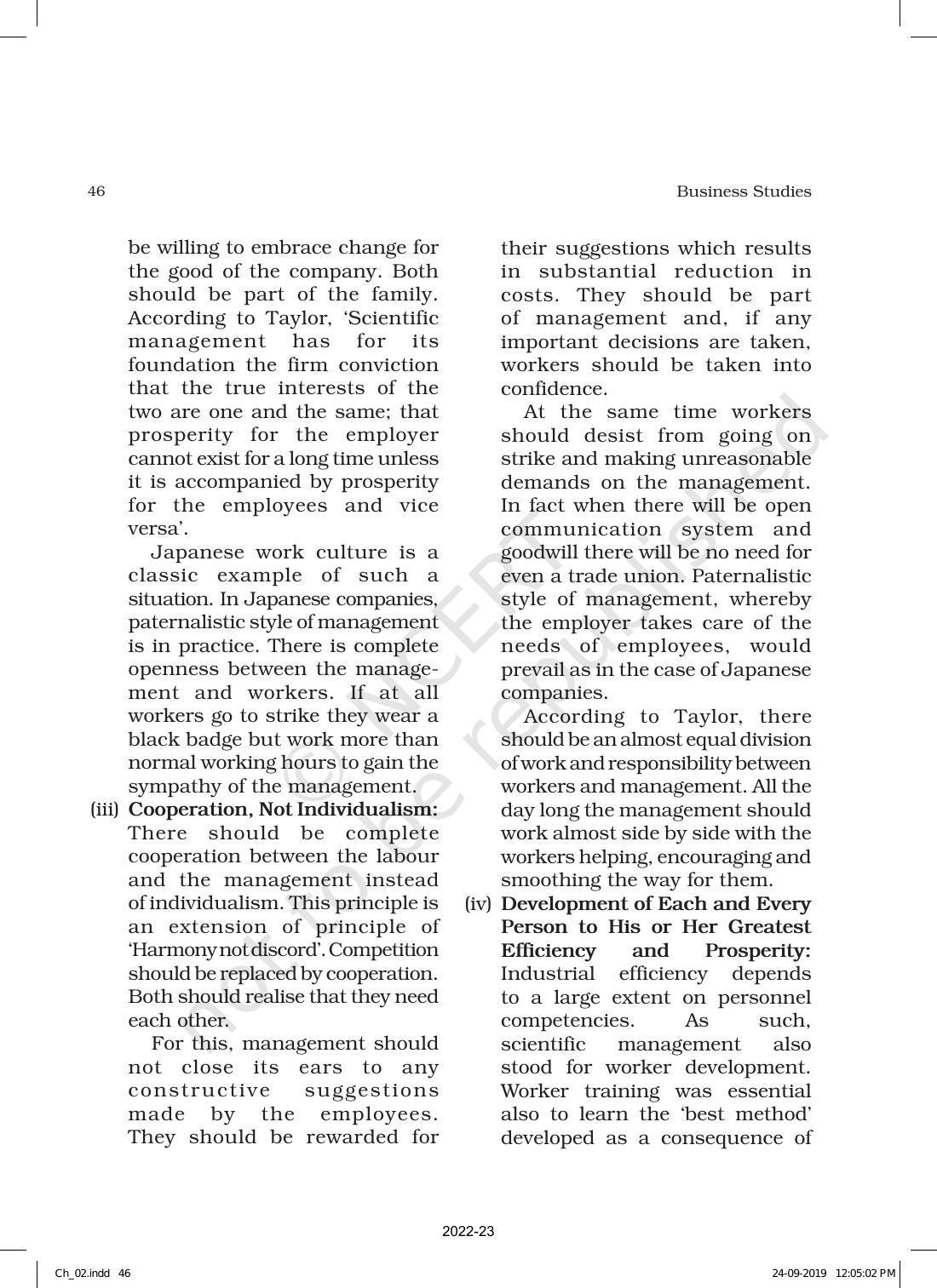 NCERT Book for Class 12 Business Studies Chapter 2 Principles of Management - Page 17