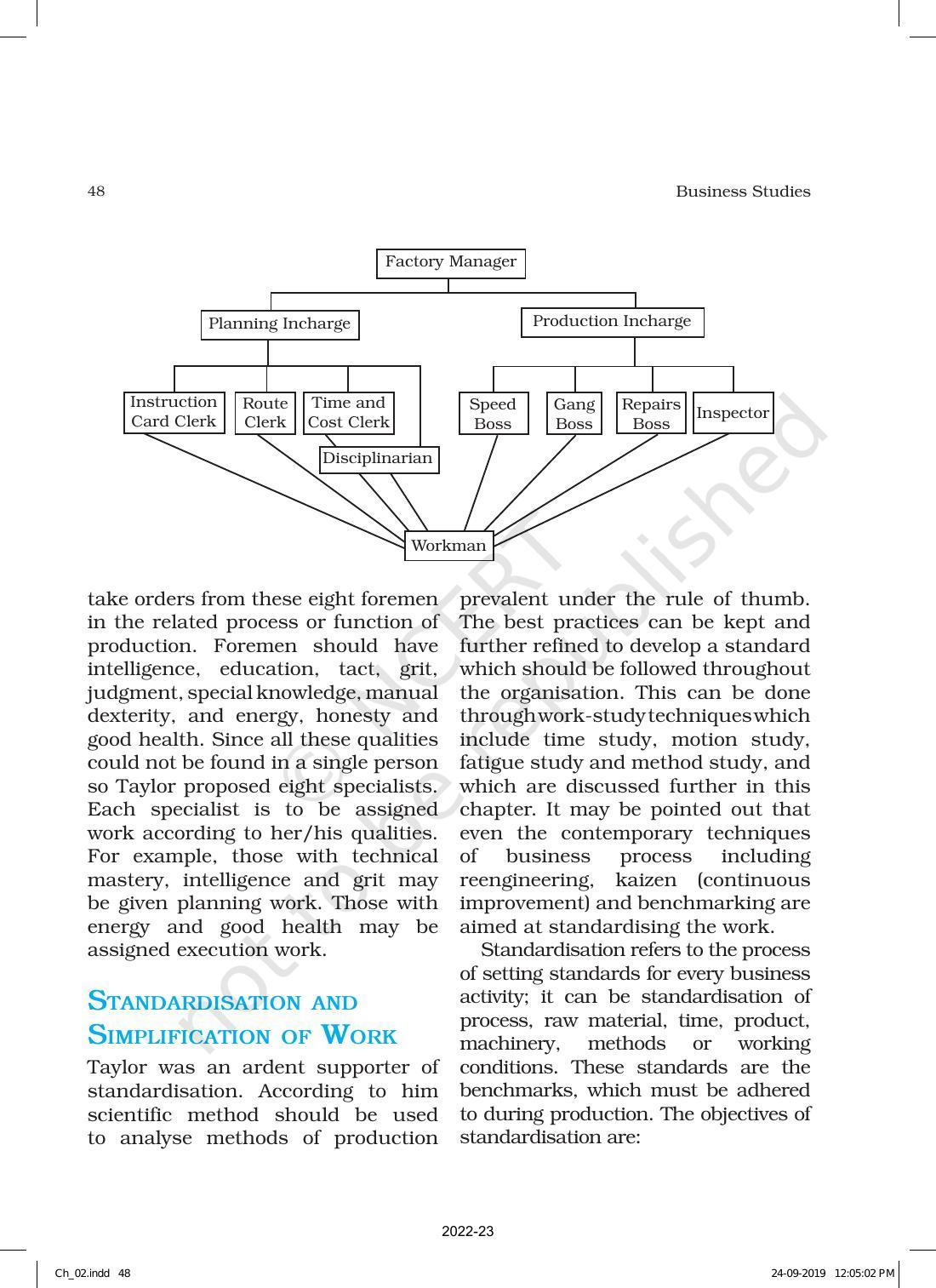 NCERT Book for Class 12 Business Studies Chapter 2 Principles of Management - Page 19
