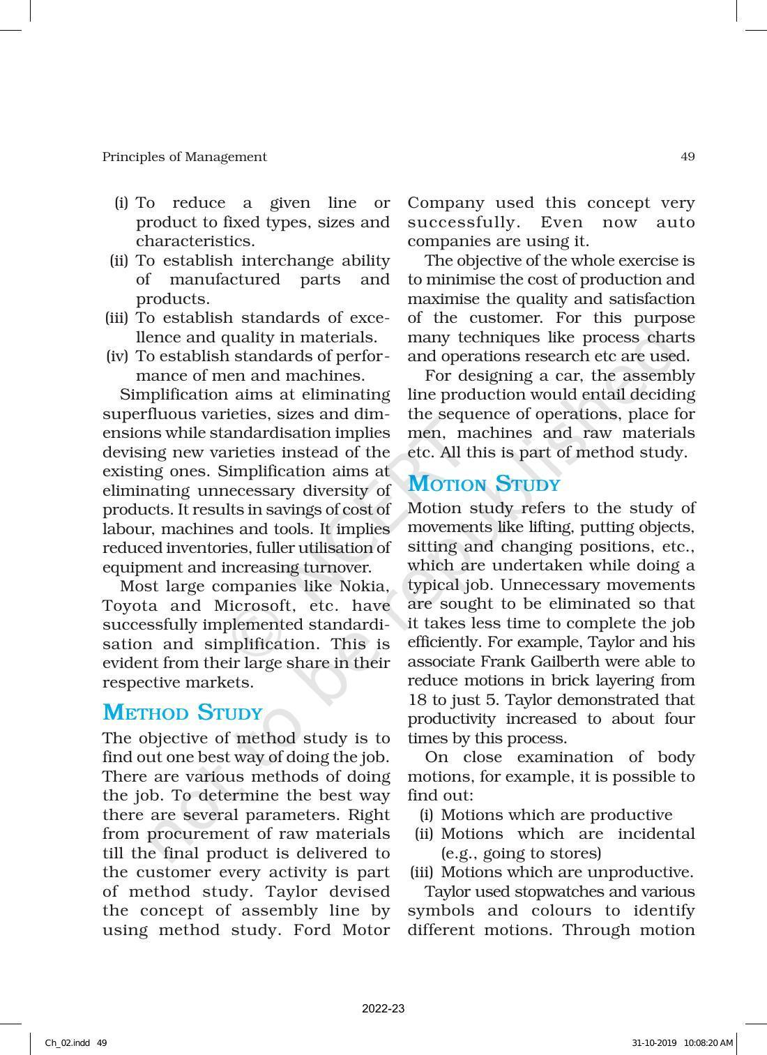 NCERT Book for Class 12 Business Studies Chapter 2 Principles of Management - Page 20