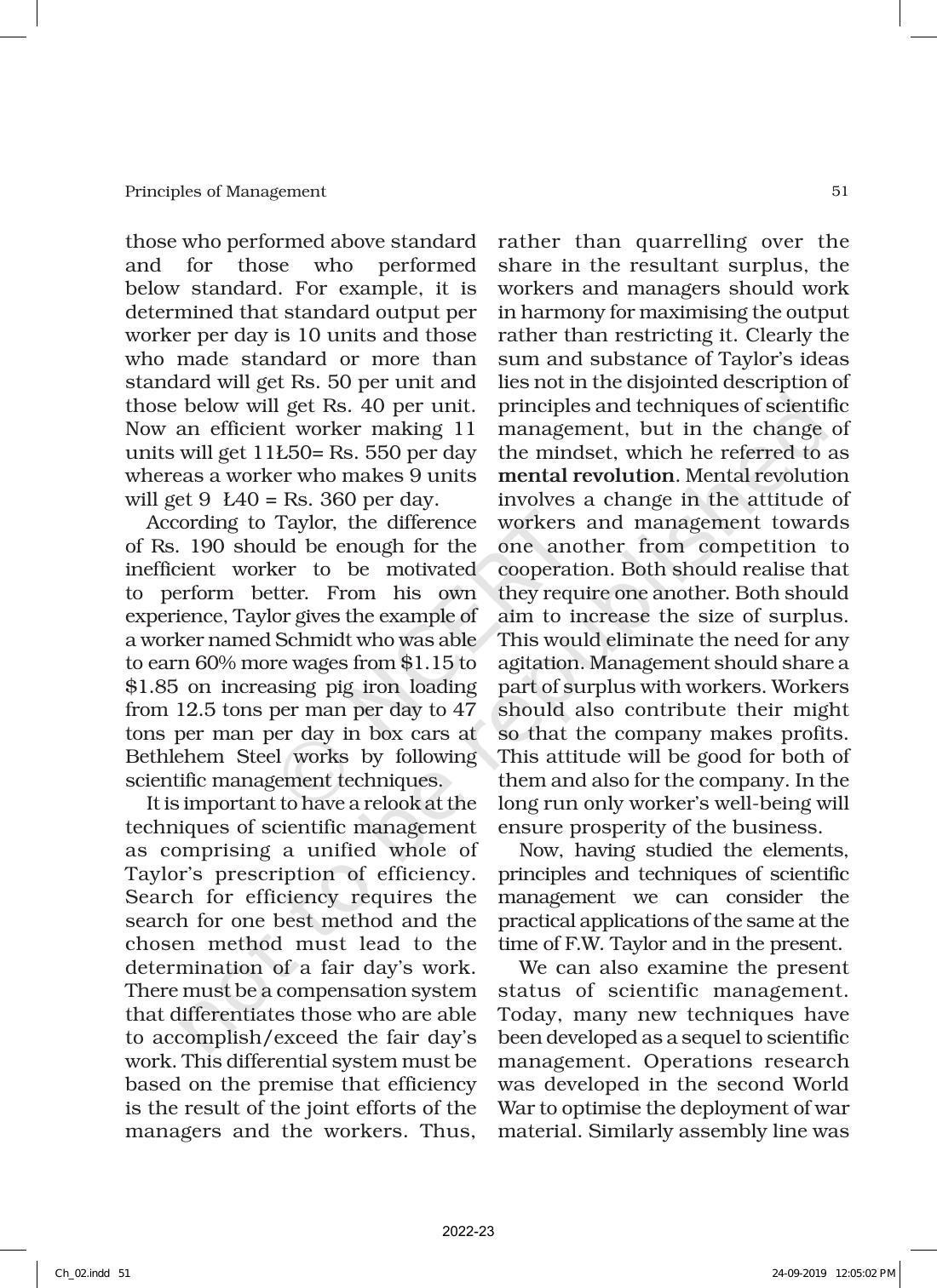 NCERT Book for Class 12 Business Studies Chapter 2 Principles of Management - Page 22