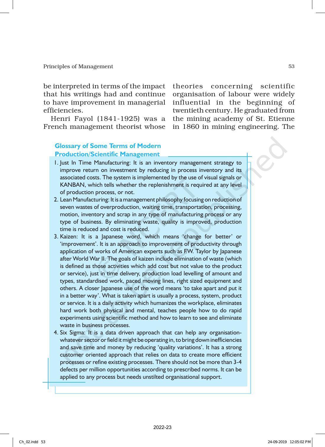 NCERT Book for Class 12 Business Studies Chapter 2 Principles of Management - Page 24