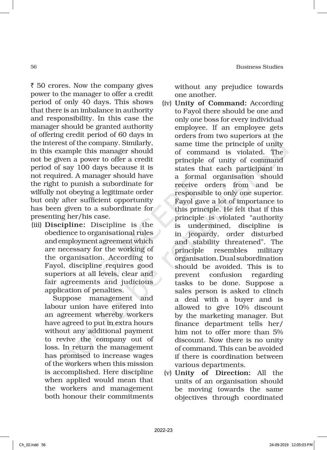 NCERT Book for Class 12 Business Studies Chapter 2 Principles of Management - Page 27