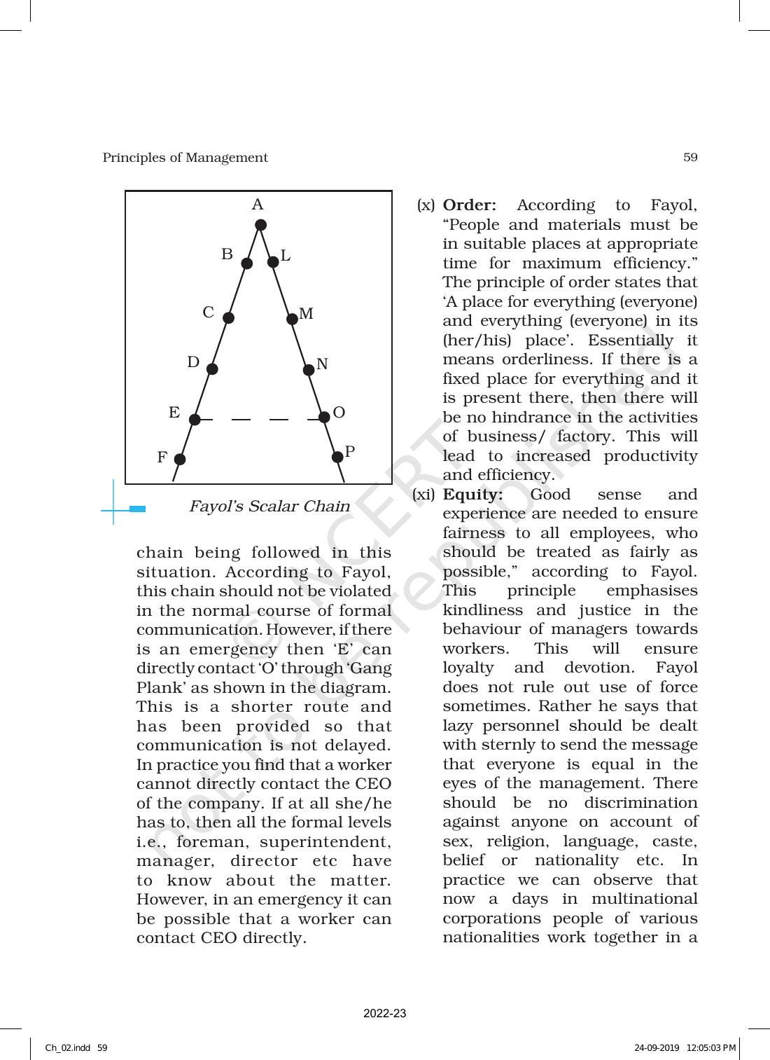 NCERT Book for Class 12 Business Studies Chapter 2 Principles of Management - Page 30