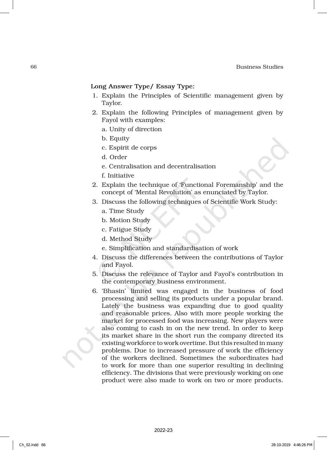 NCERT Book for Class 12 Business Studies Chapter 2 Principles of Management - Page 37