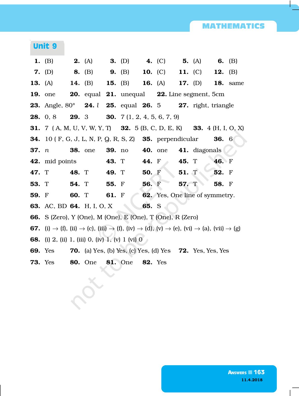 NCERT Exemplar Class 6: Mathematics - Answers - Page 15
