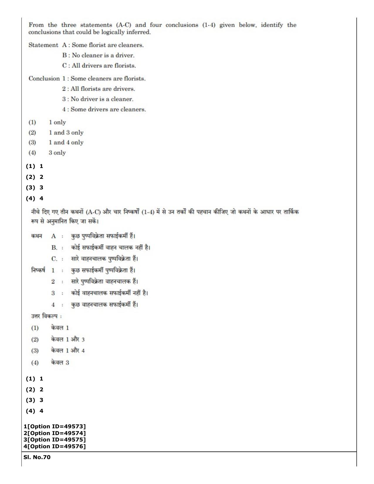 CUET (PG) 2022: PGQP-38 General (MBA etc) (12-09-2022) Question Paper - Page 56