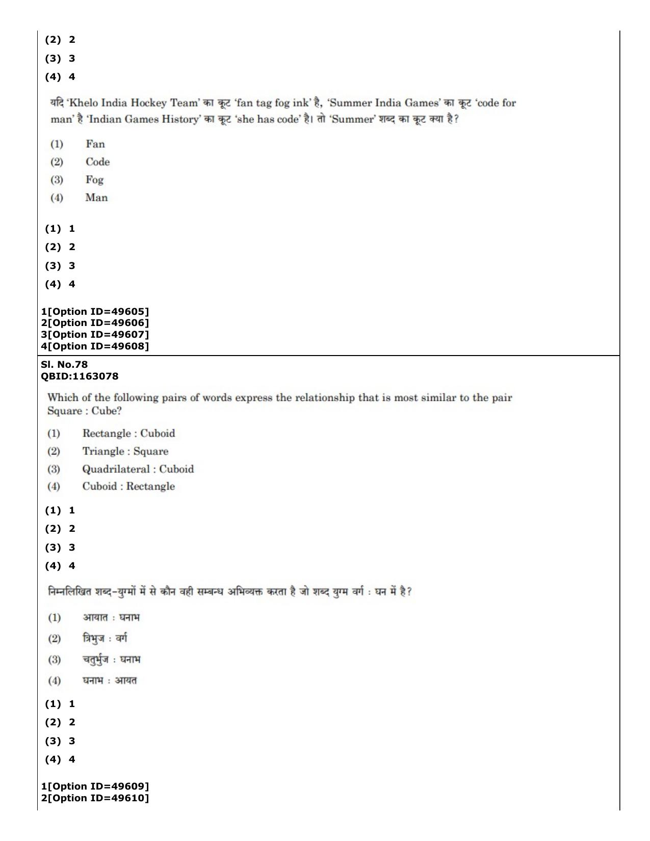 CUET (PG) 2022: PGQP-38 General (MBA etc) (12-09-2022) Question Paper - Page 63