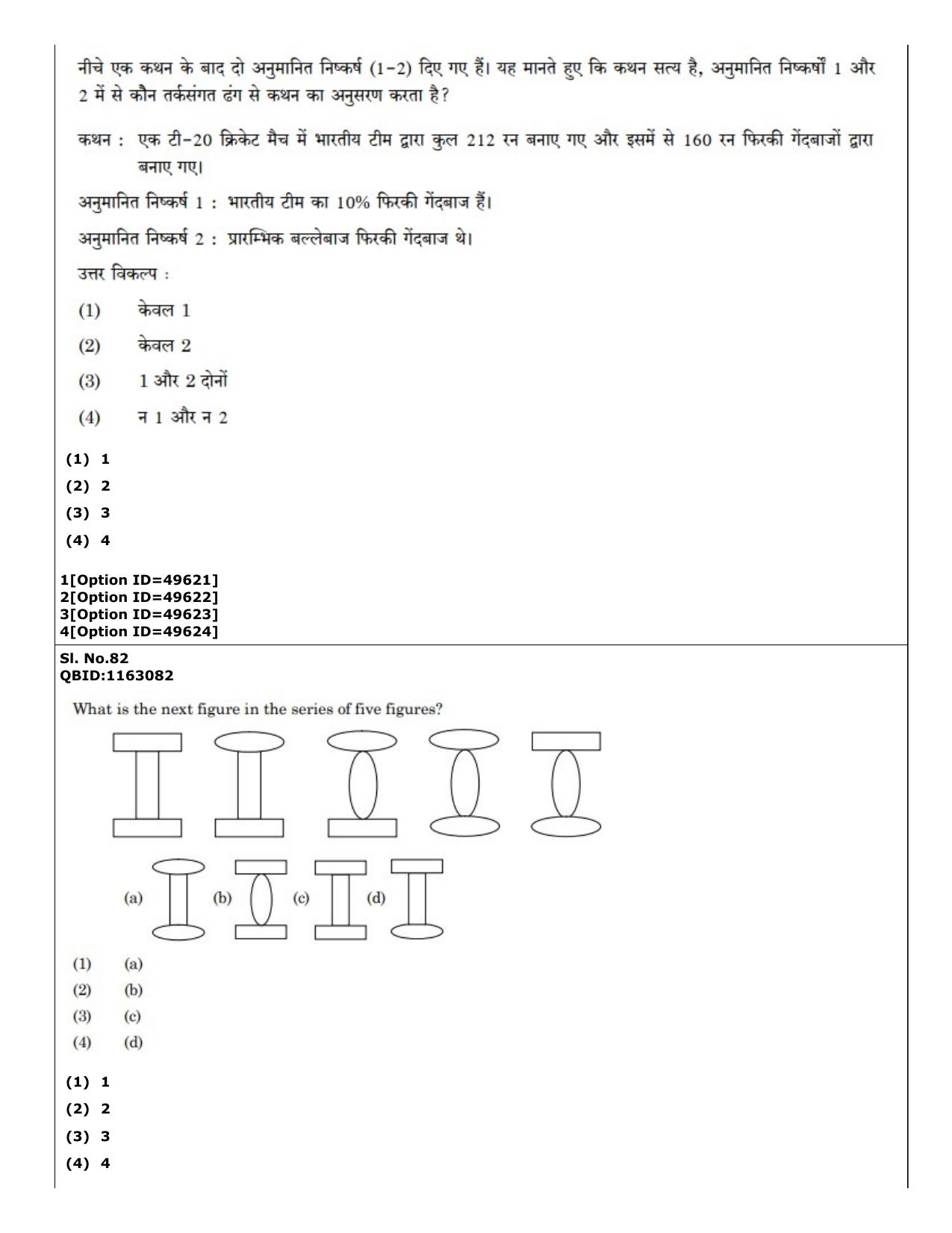 CUET (PG) 2022: PGQP-38 General (MBA etc) (12-09-2022) Question Paper - Page 66