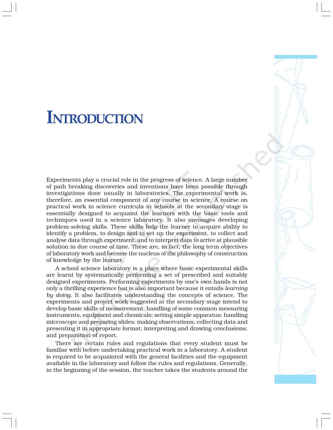 NCERT Laboratory Manuals for Class IX Science - Introduction - Page 1