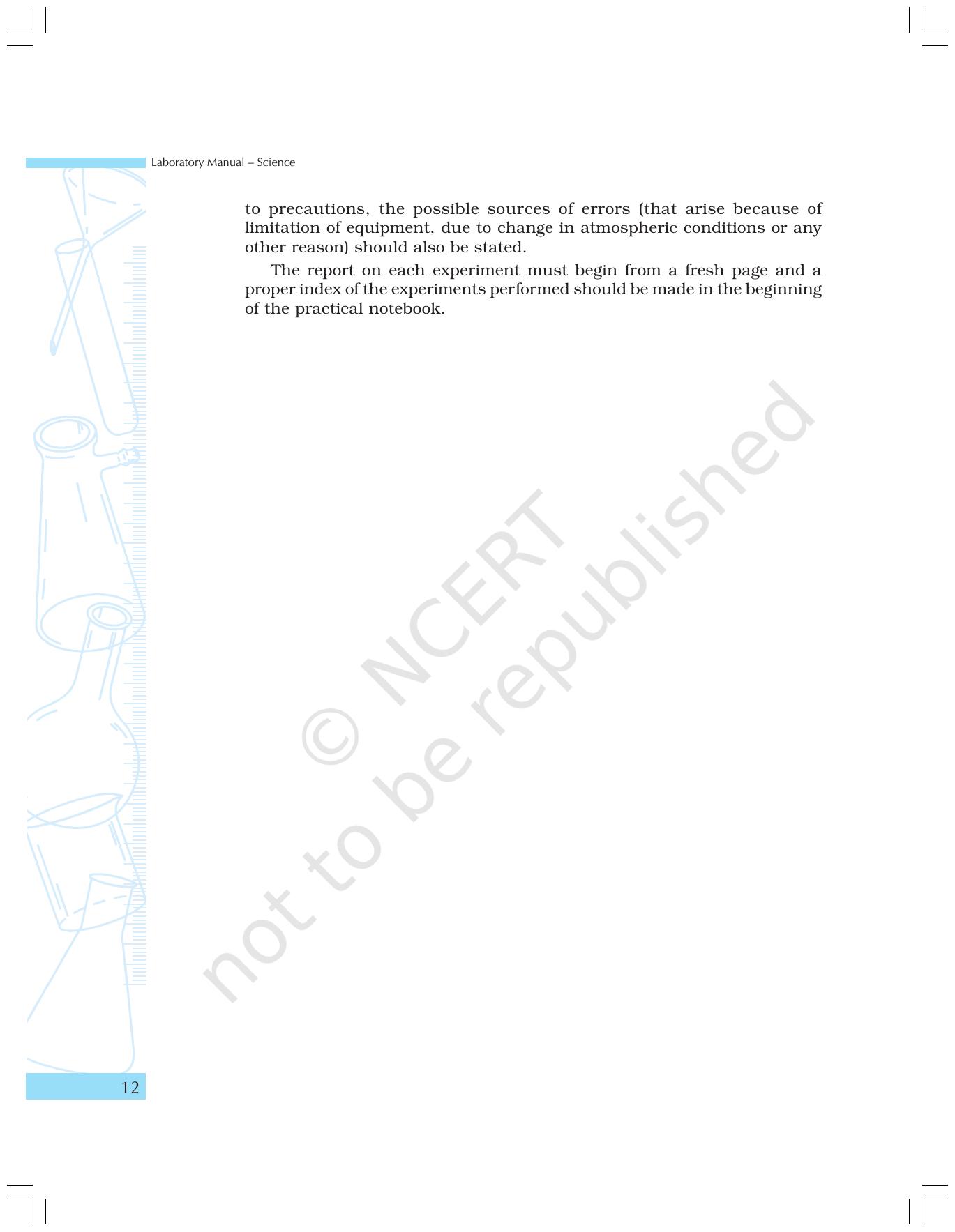 NCERT Laboratory Manuals for Class IX Science - Introduction - Page 12