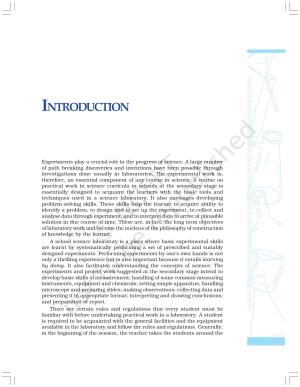 NCERT Laboratory Manuals for Class IX Science - Introduction