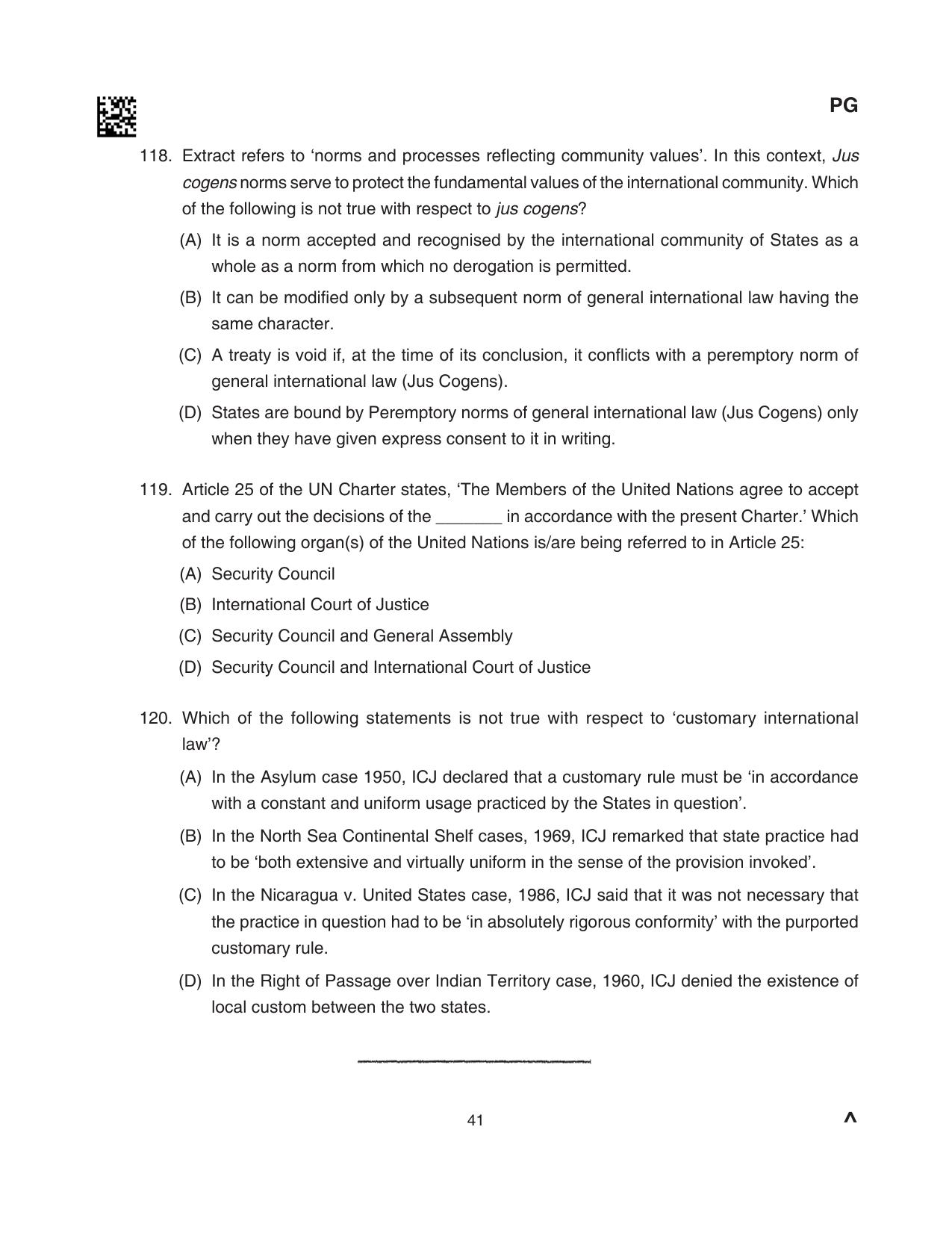 CLAT 2024 PG SET A Question Paper - Page 85