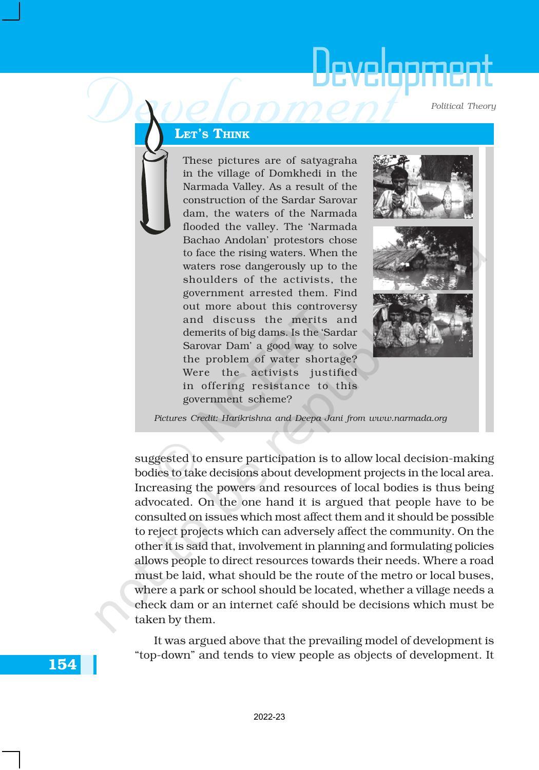 NCERT Book for Class 11 Political Science (Political Theory) Chapter 10 Development - Page 12