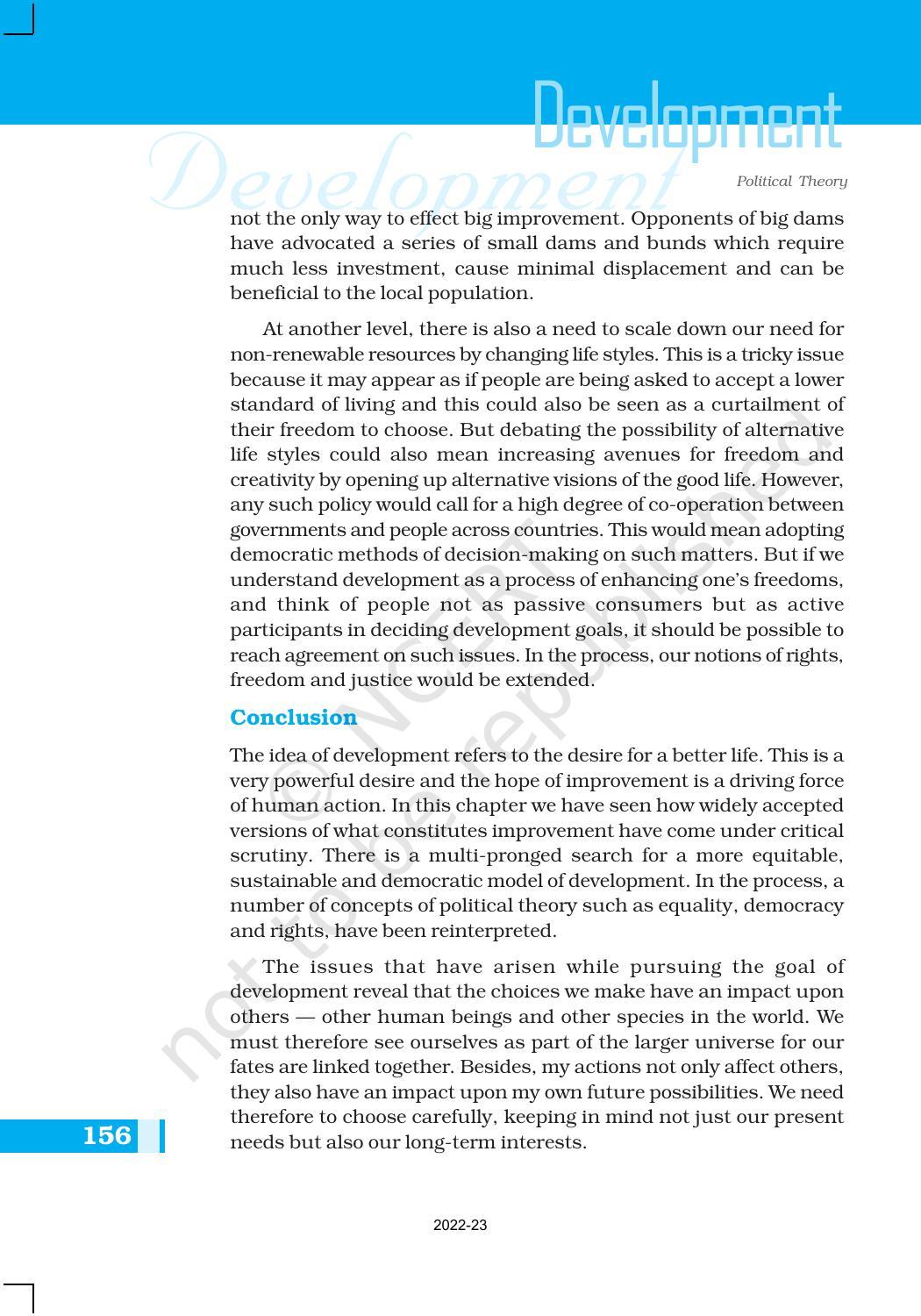 NCERT Book for Class 11 Political Science (Political Theory) Chapter 10 Development - Page 14