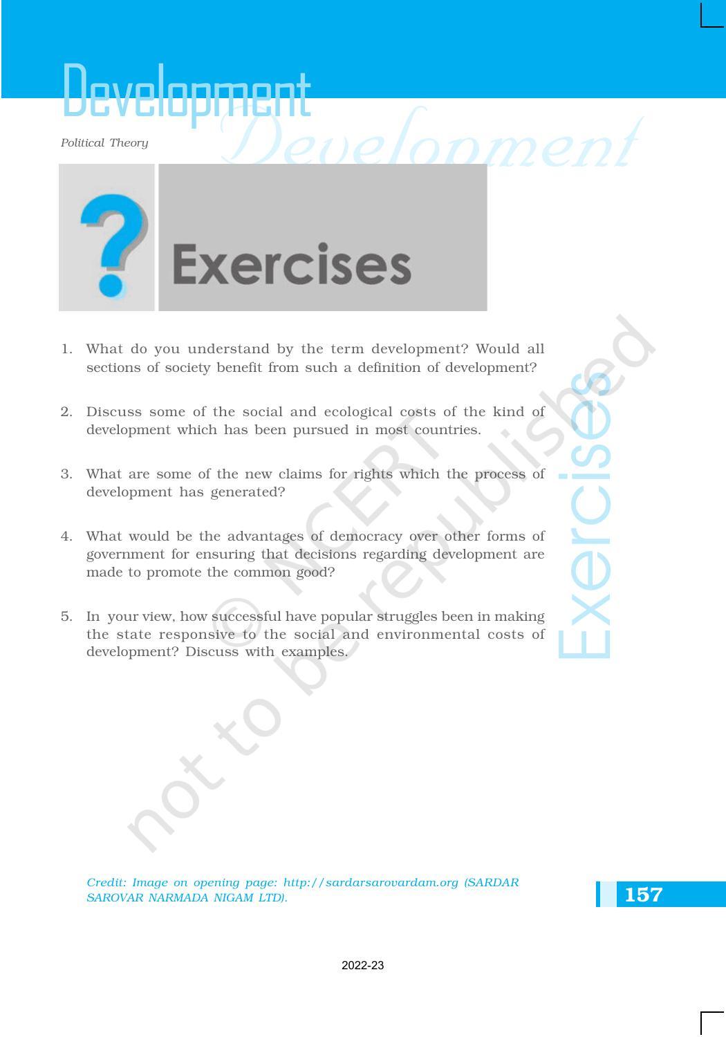 NCERT Book for Class 11 Political Science (Political Theory) Chapter 10 Development - Page 15