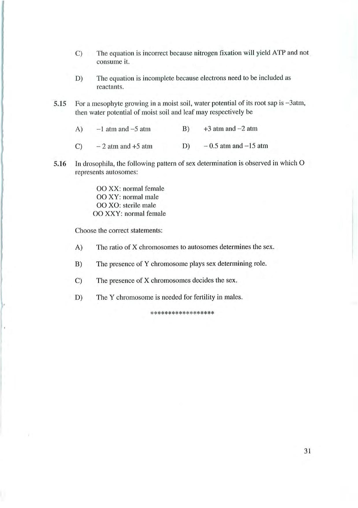 NEST 2007 Question Paper - Page 31